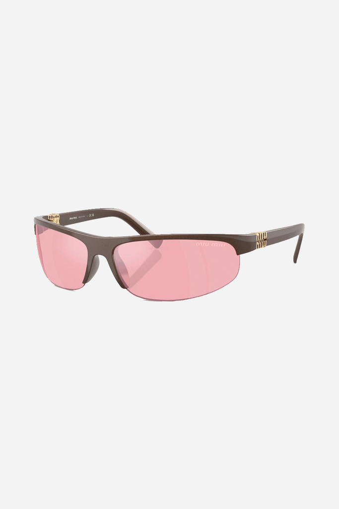 Miu Miu brown and pink sunglasses 0MU A02S 14Y70J – Eyewear Club
