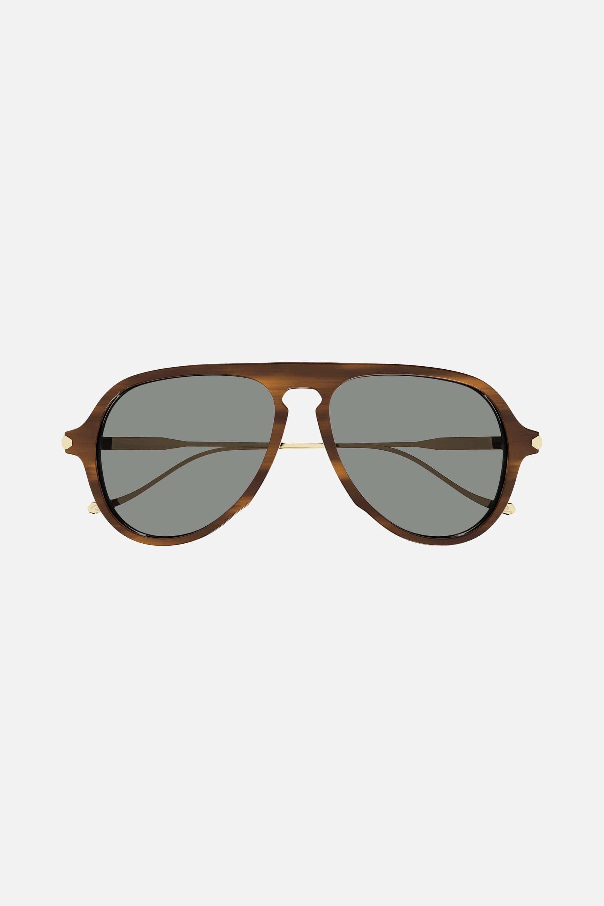 Brioni pilot havana sunglasses