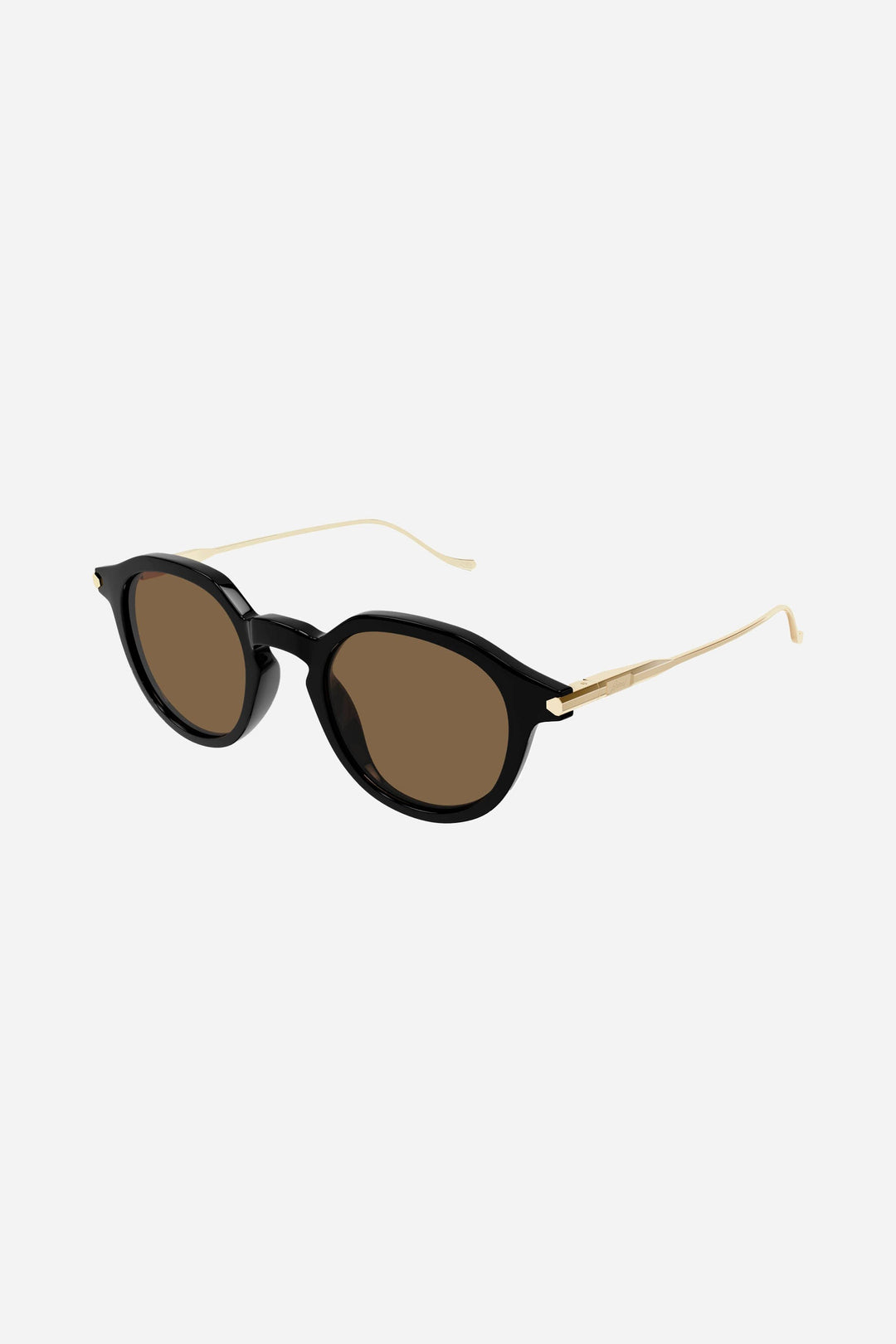 Brioni round black sunglasses