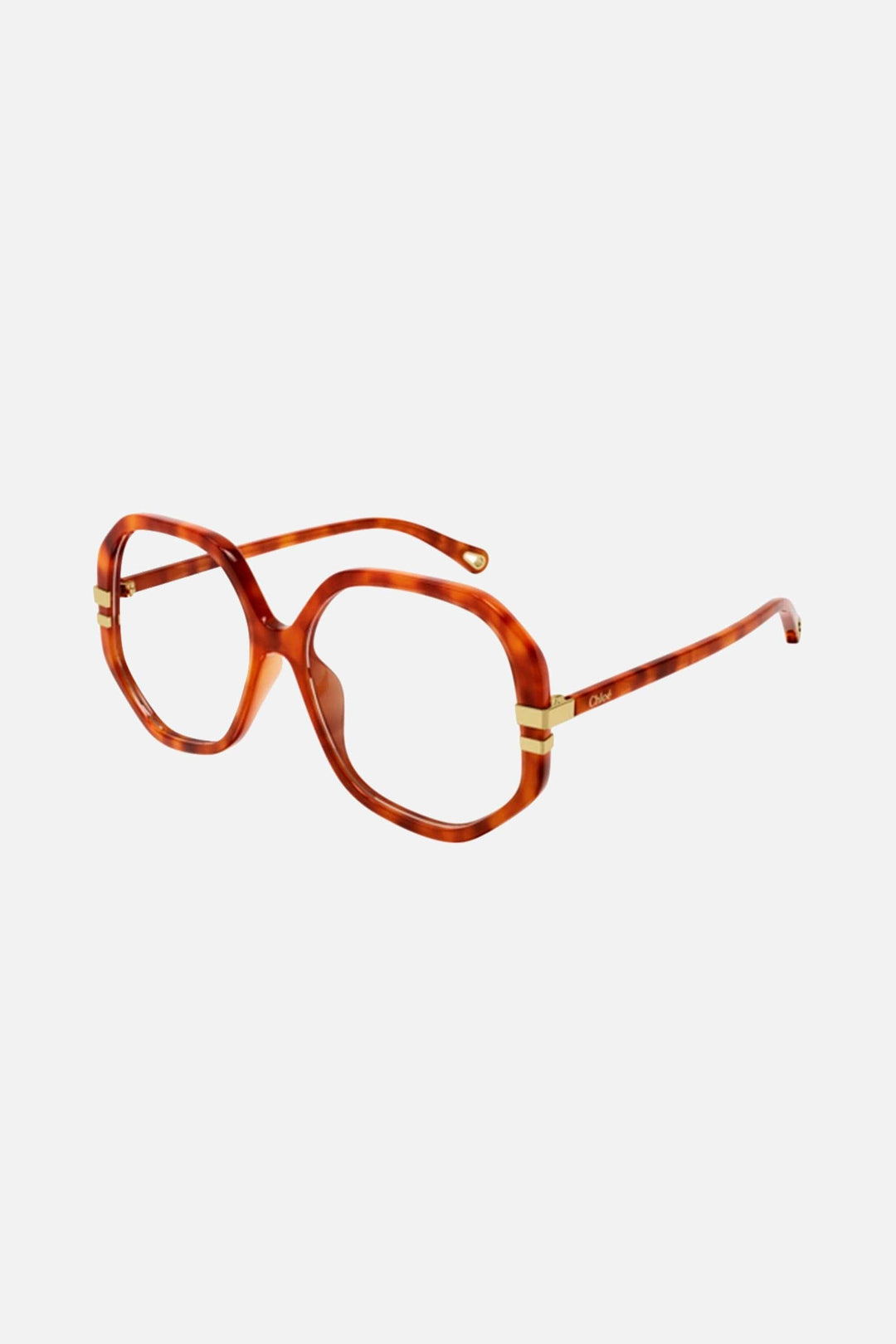 Chloé optical geometric havana frame