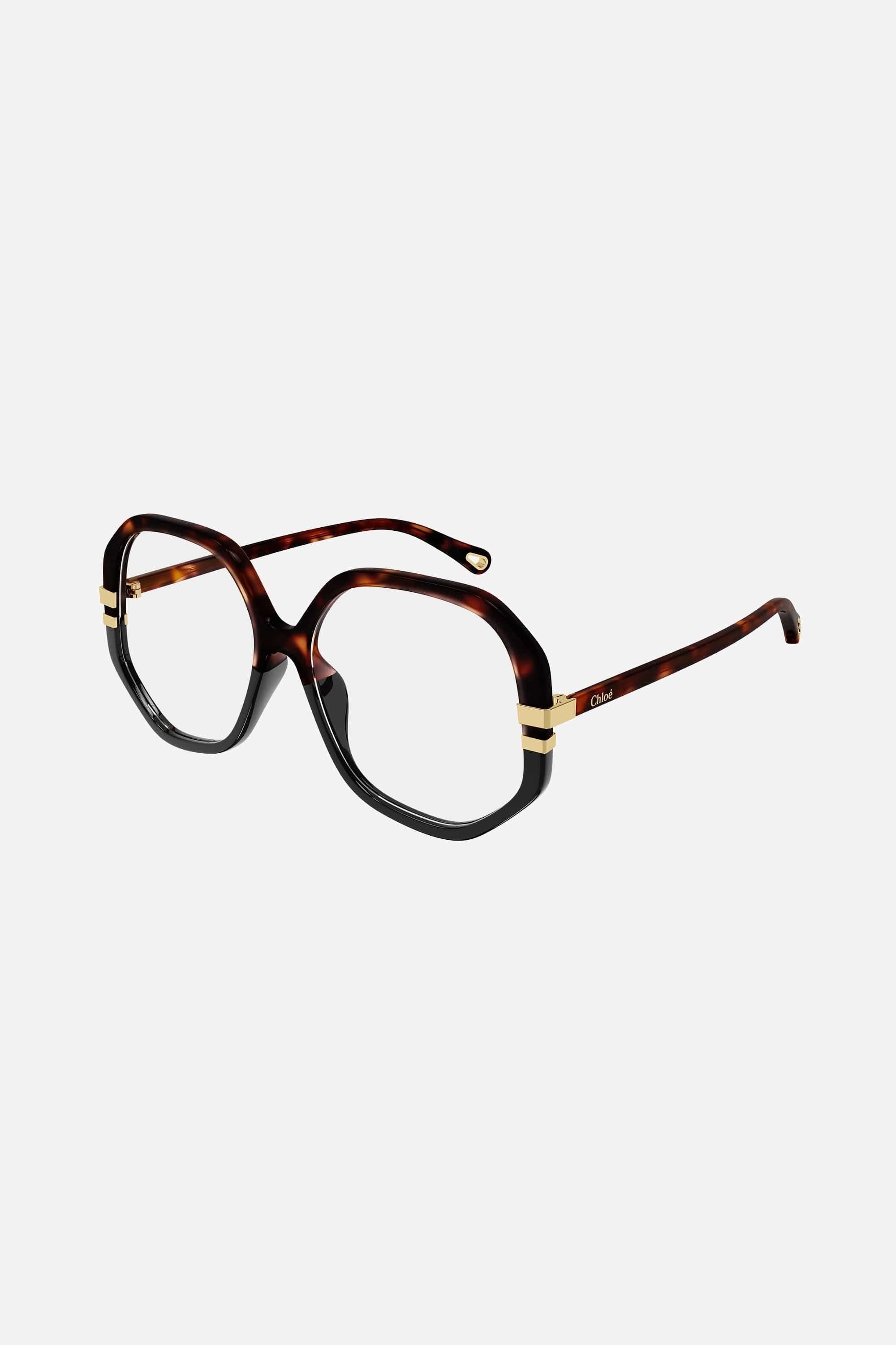 Chloé optical geometric havana shades sunglasses