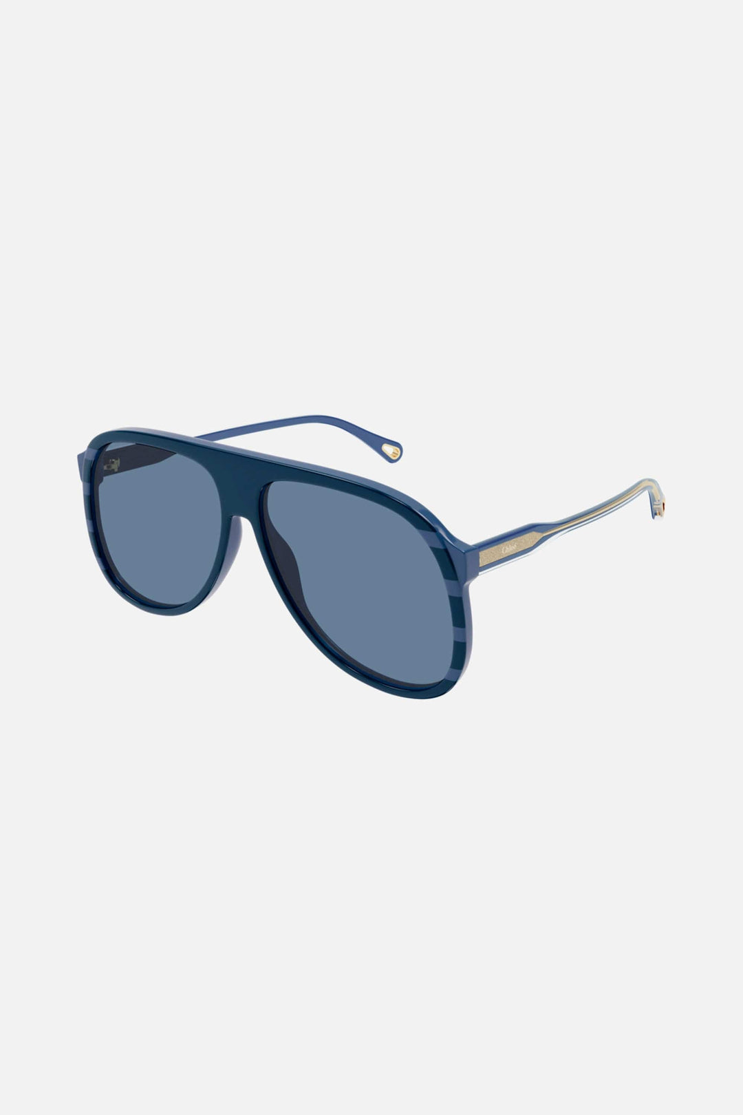 Chloe oversize pilot blue sunglasses