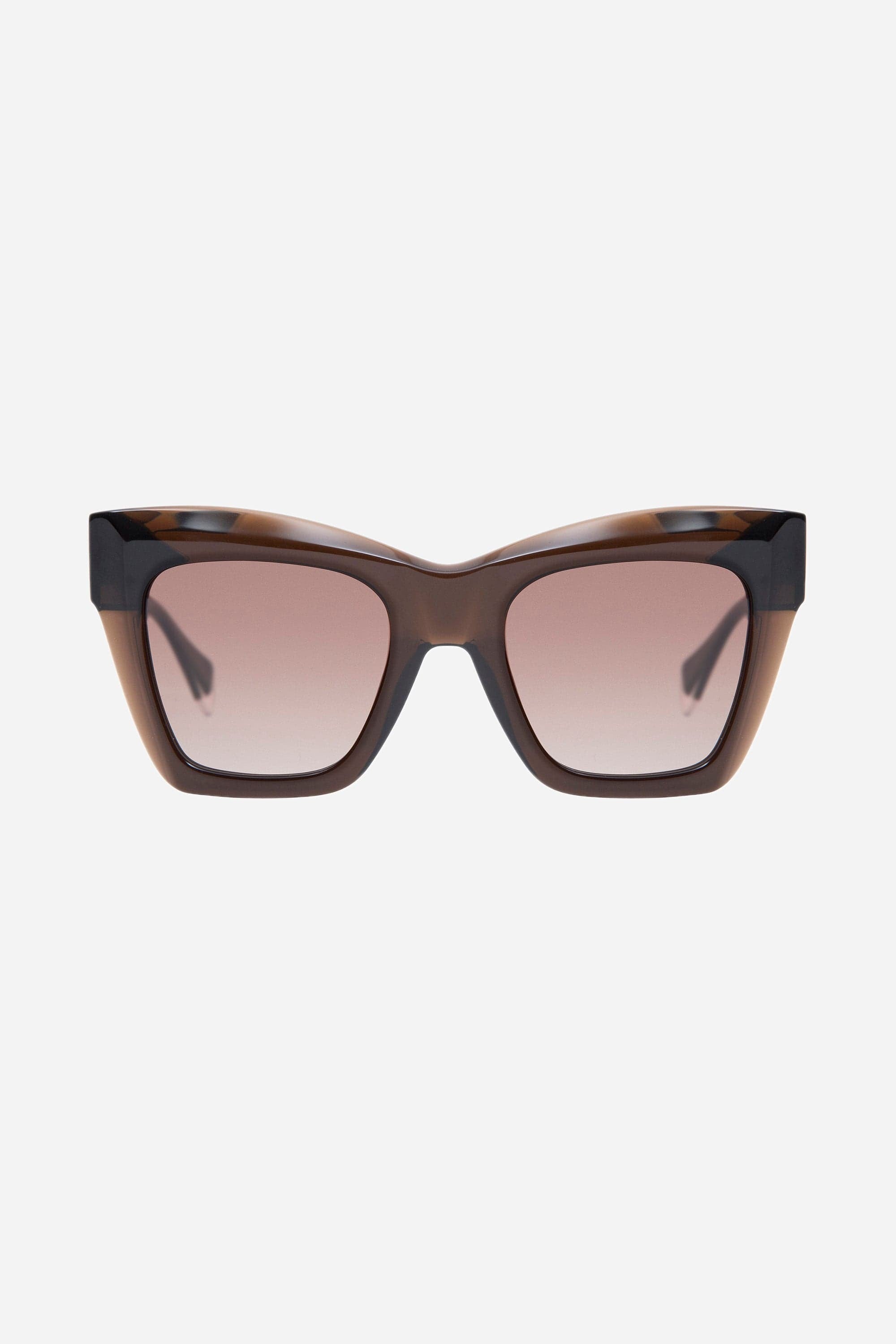 Gigi Studios cat eye brown sunglasses