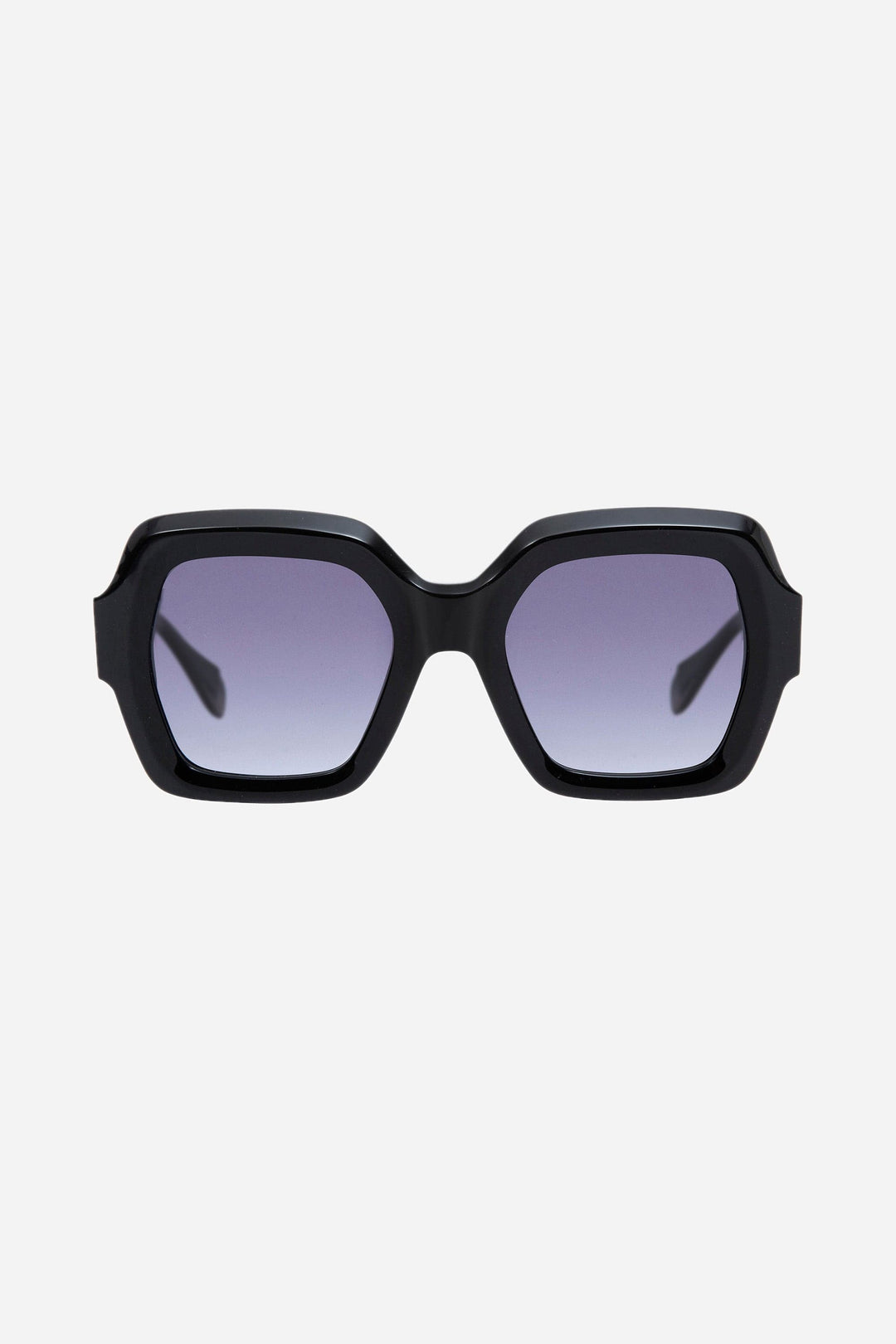 Gigi Studios hexagonal black sunglasses