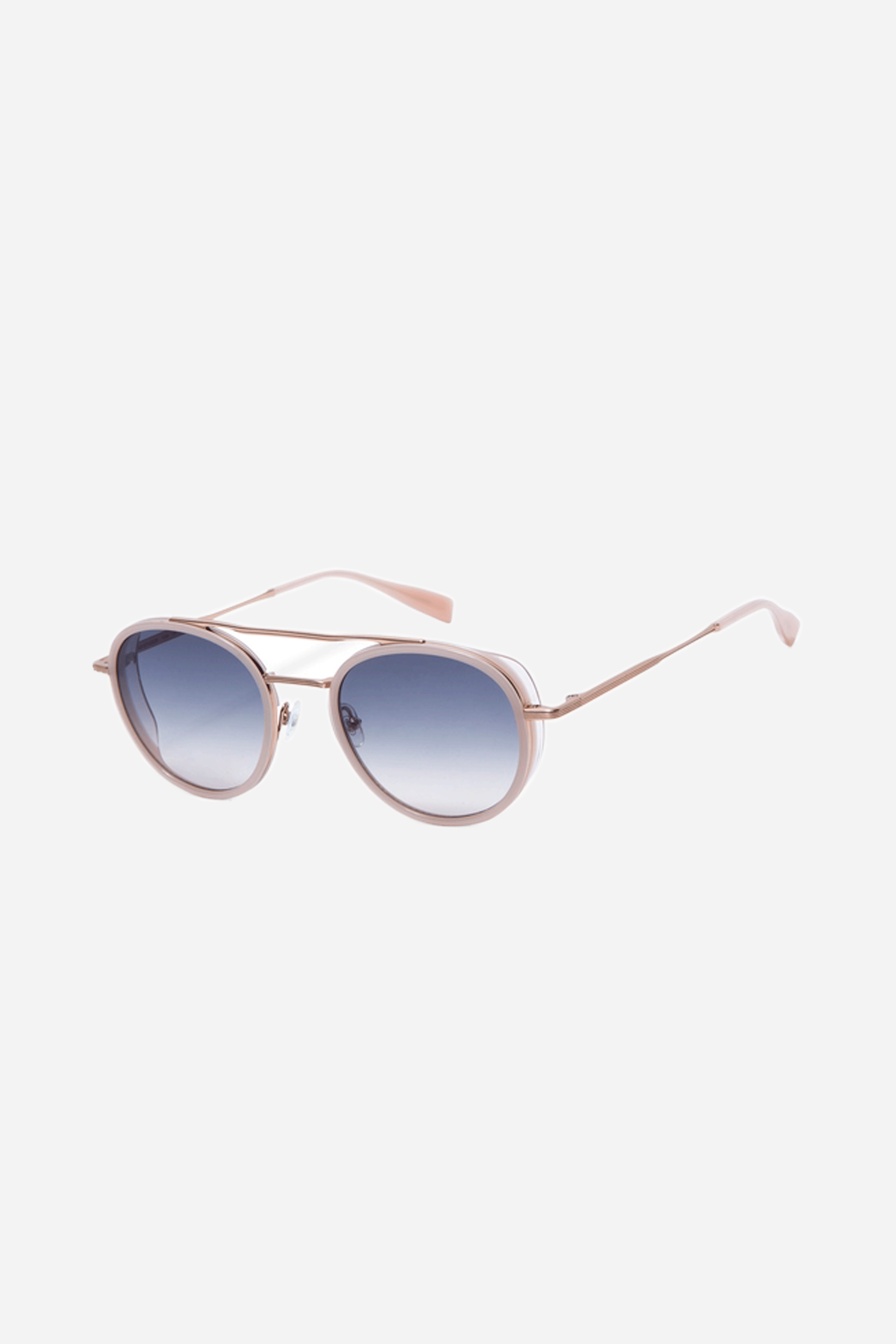 Gigi Studios round combined peach sunglasses