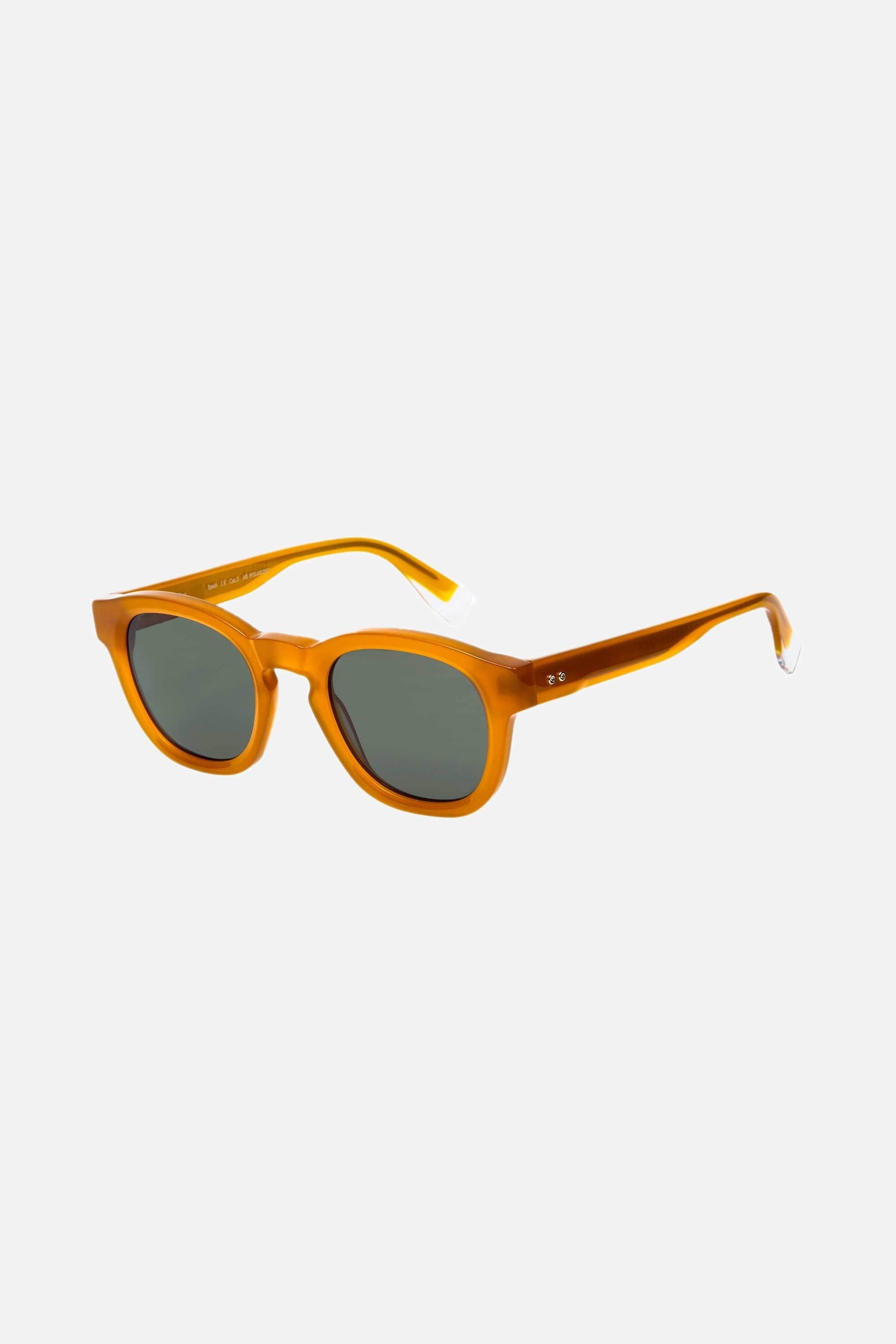 Gigi Studios round yellow sunglasses