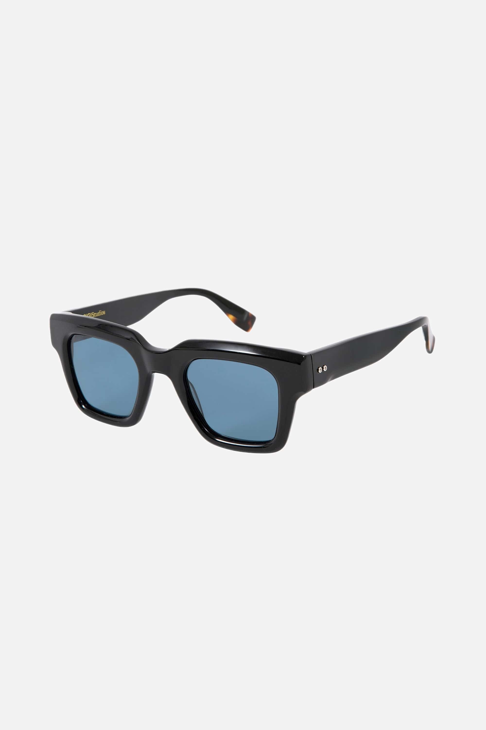 Gigi Studios squared black and blue sunglasses