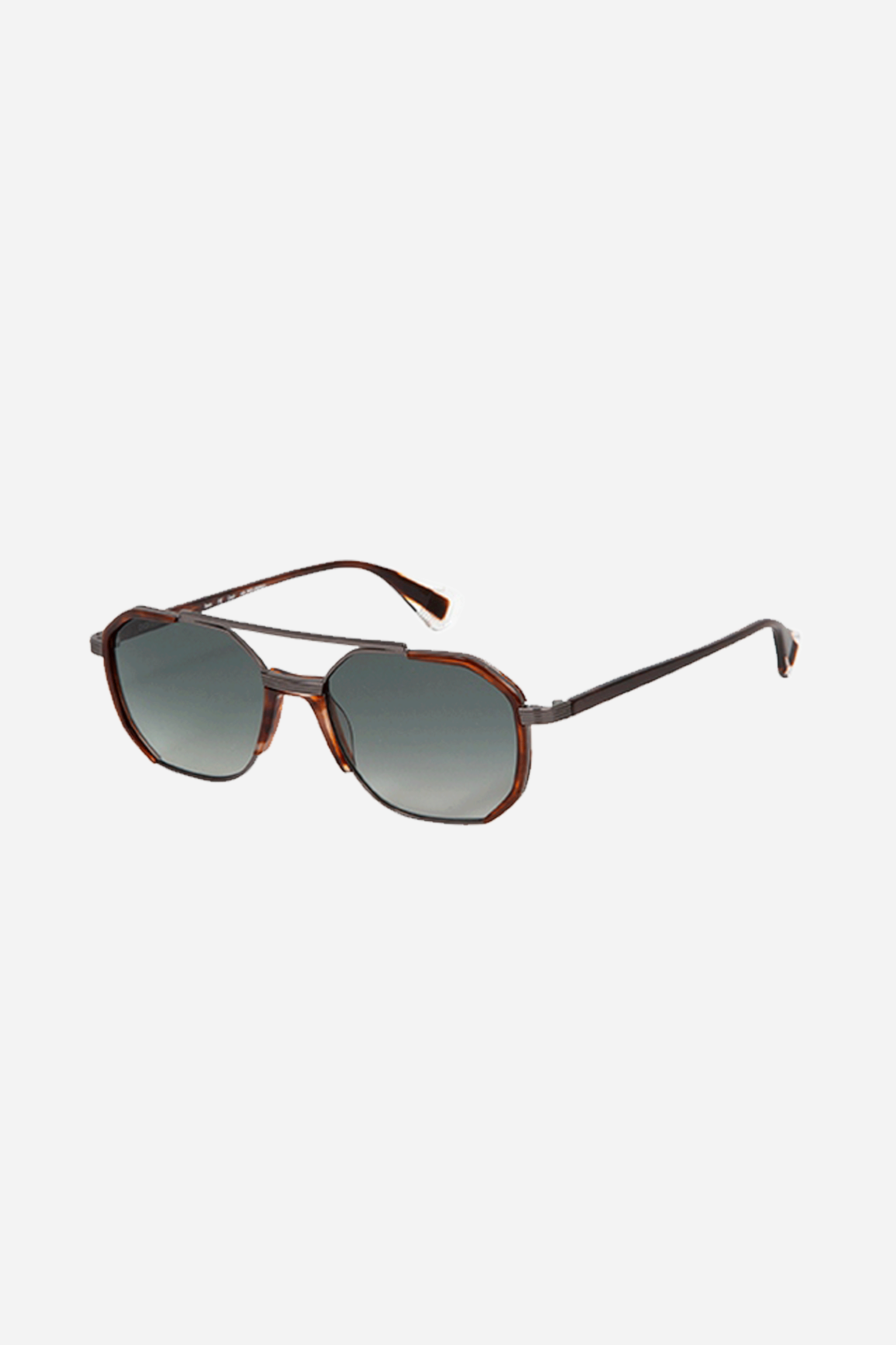 Gigi Studios squared combined brown sunglasses