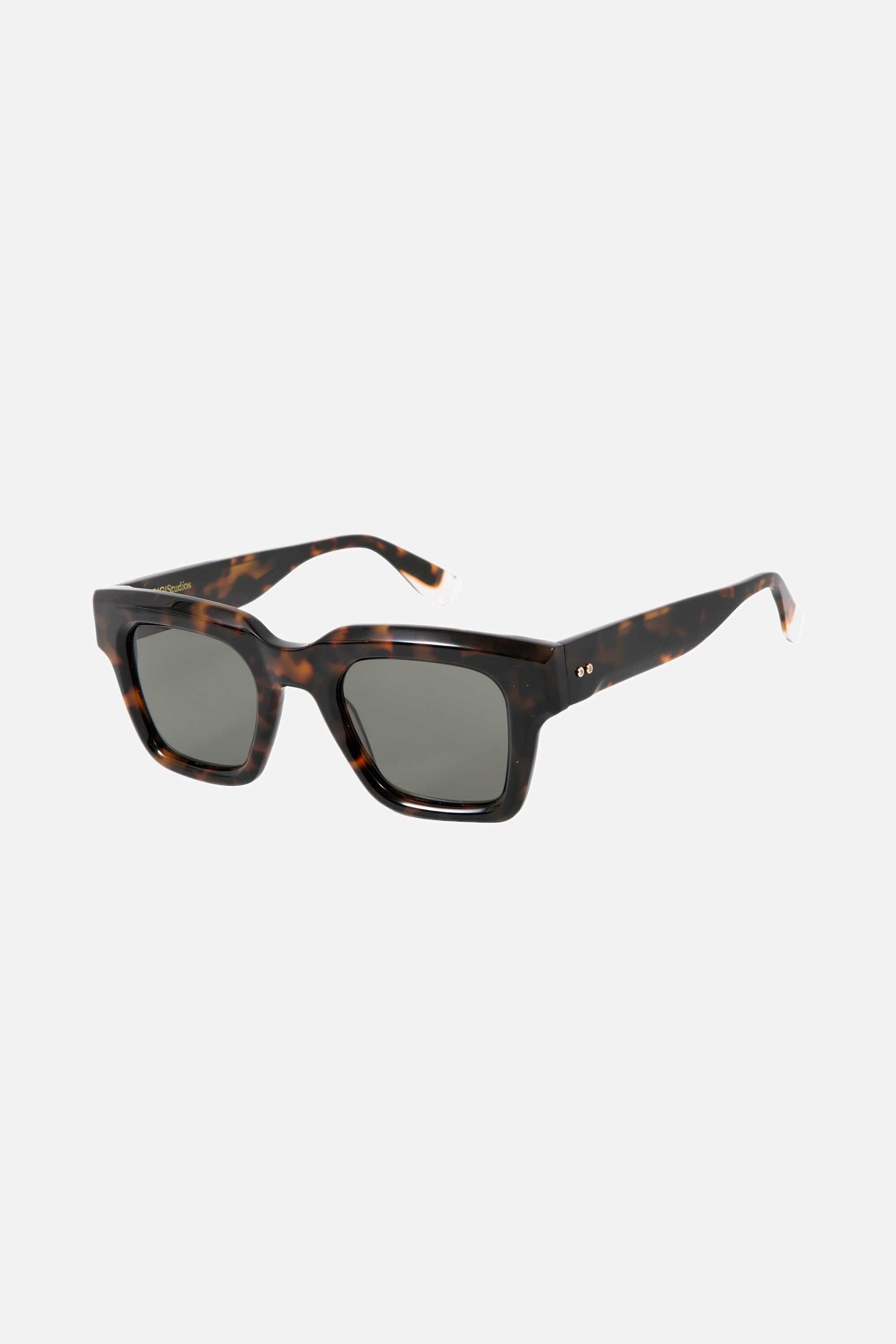 Gigi Studios squared havana and brown sunglasses