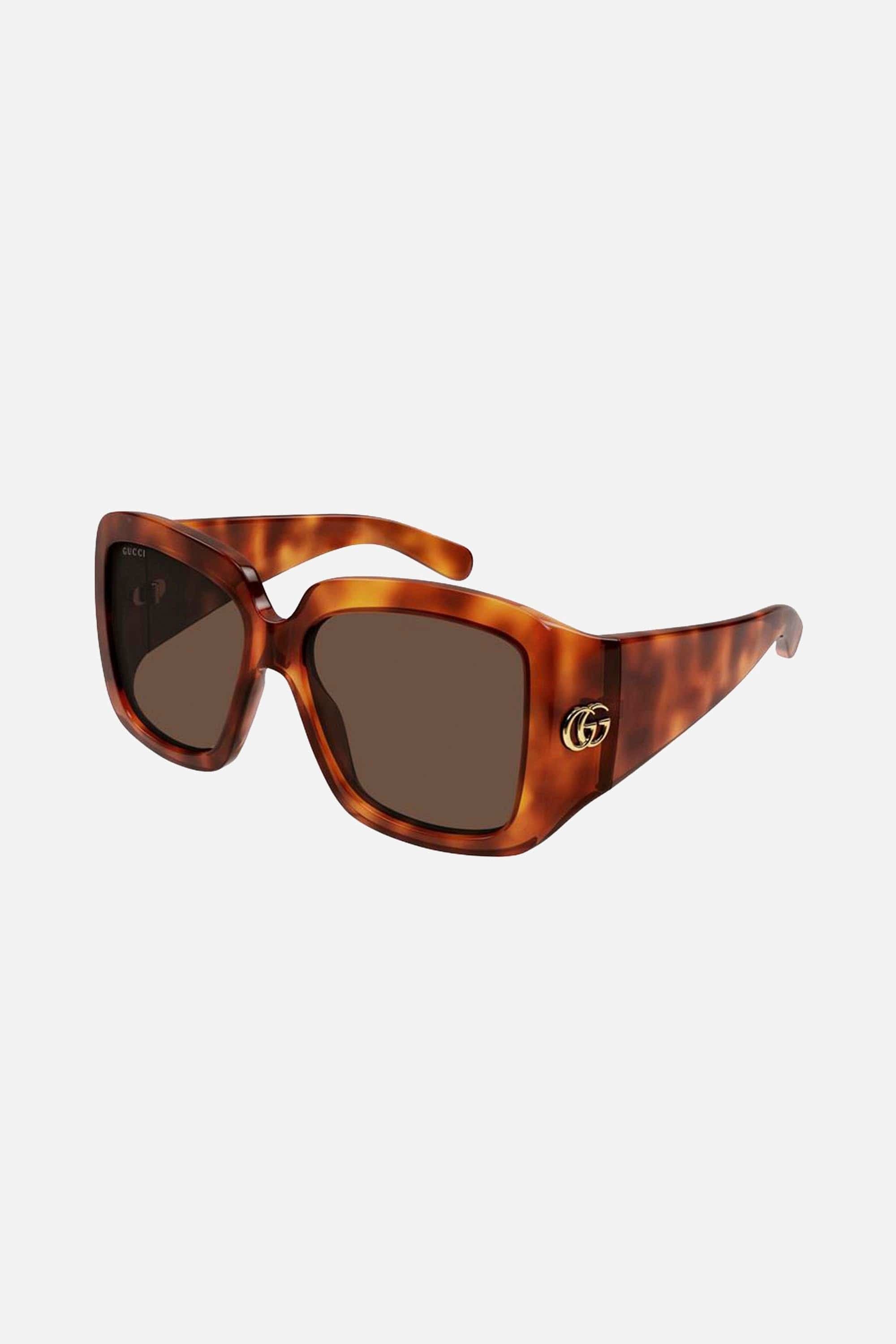 Gucci  wrap around havana sunglasses