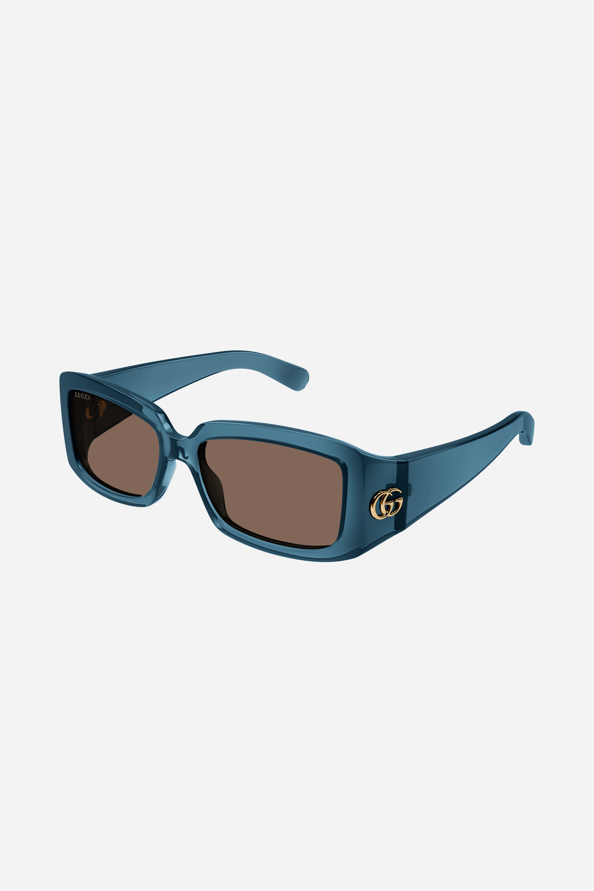 Gucci  wrap around small blue sunglasses