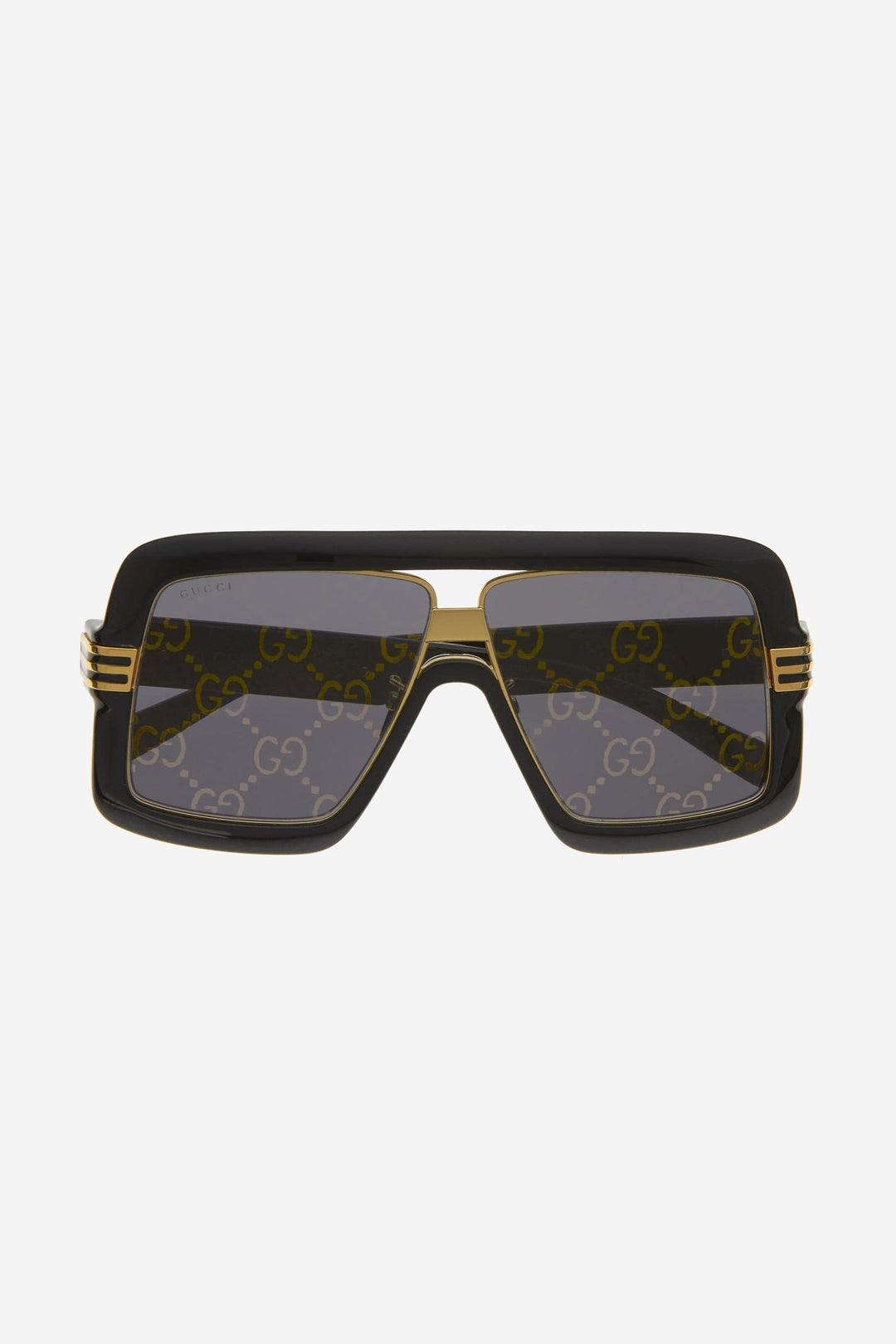 Gucci black bold 80s inspired sunglasses