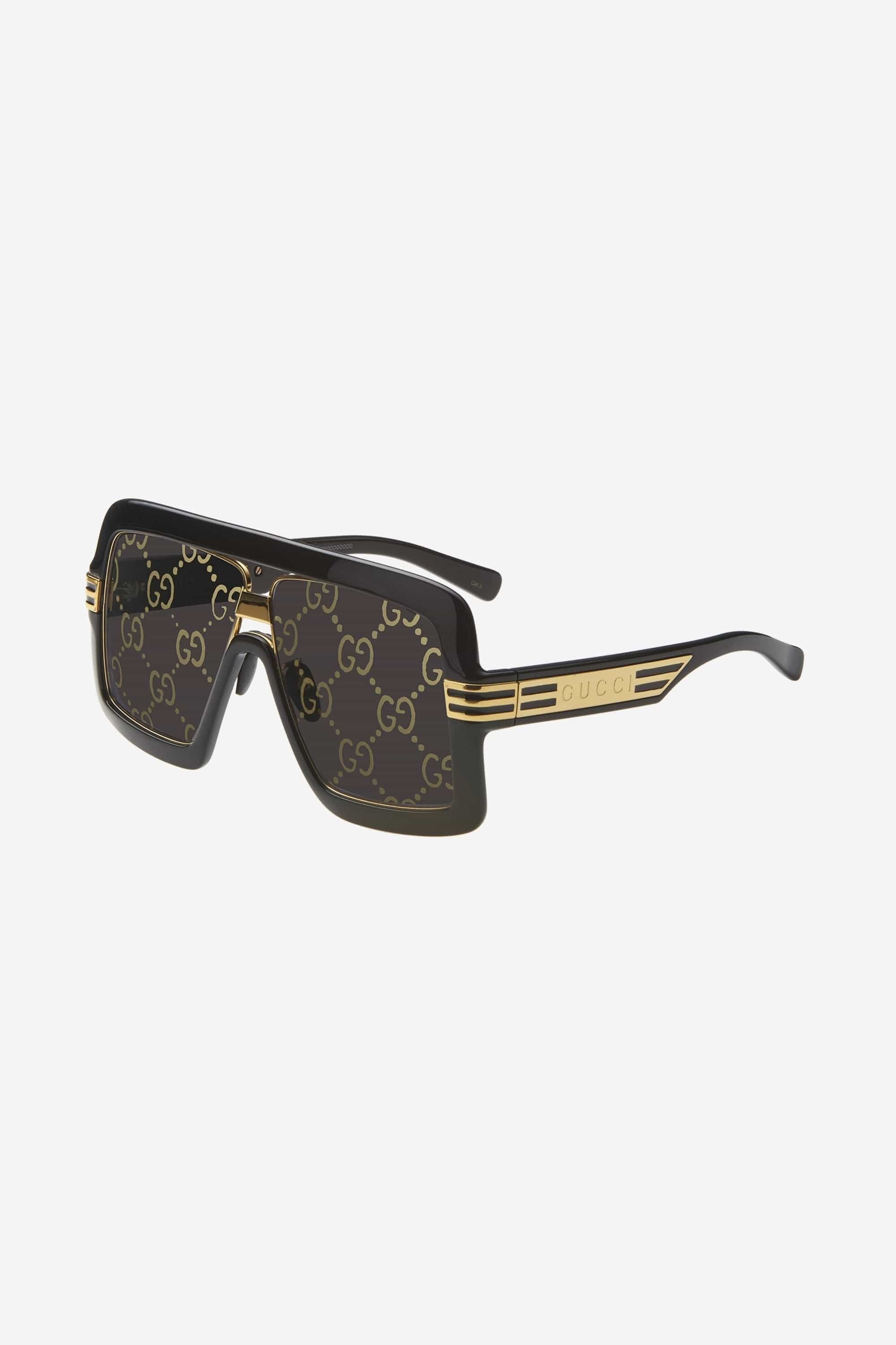 Gucci black bold 80s inspired sunglasses