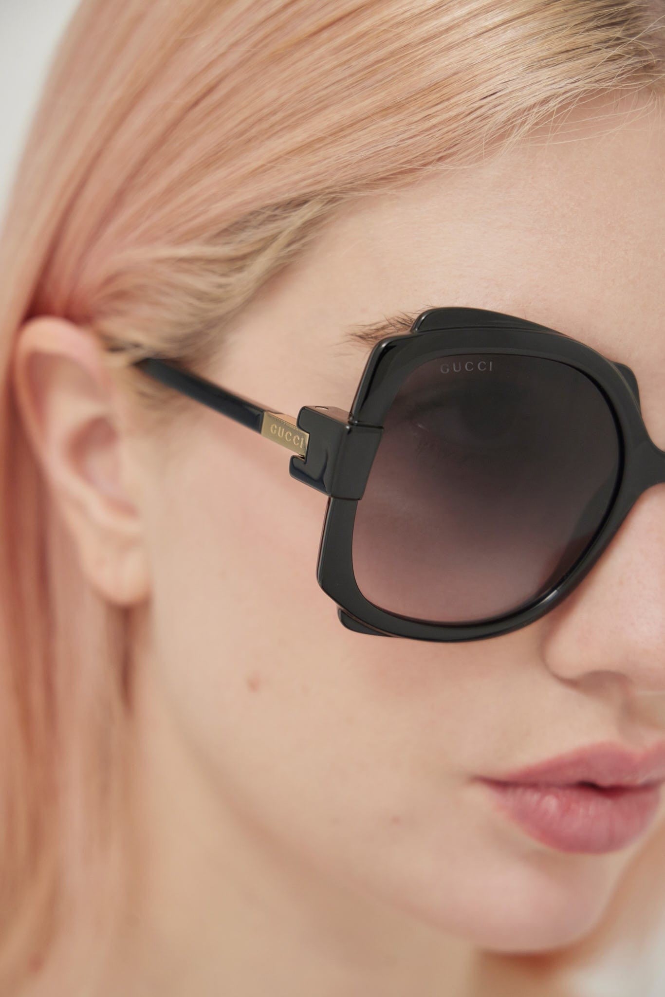 Gucci black butterfly shape sunglasses