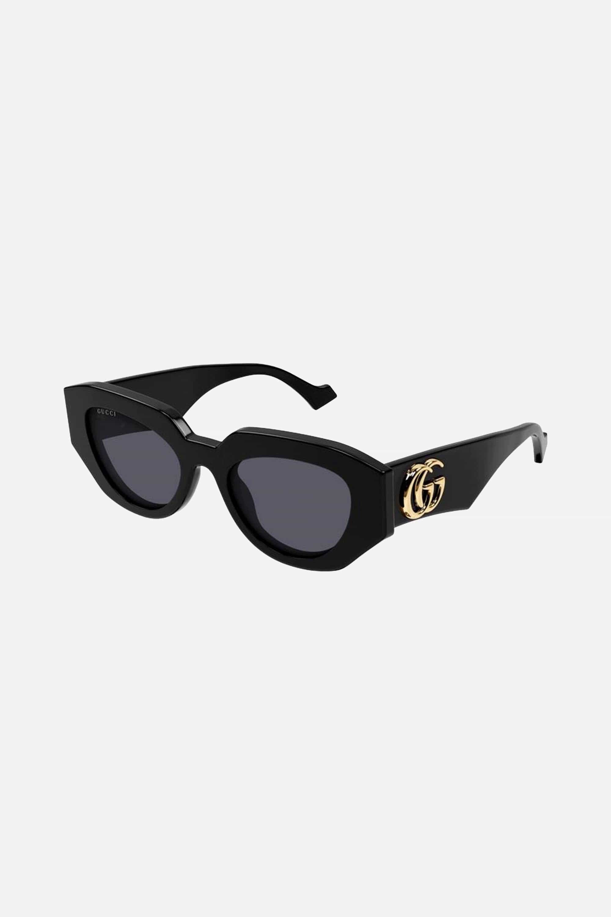 Gucci black round chuncky sunglasses