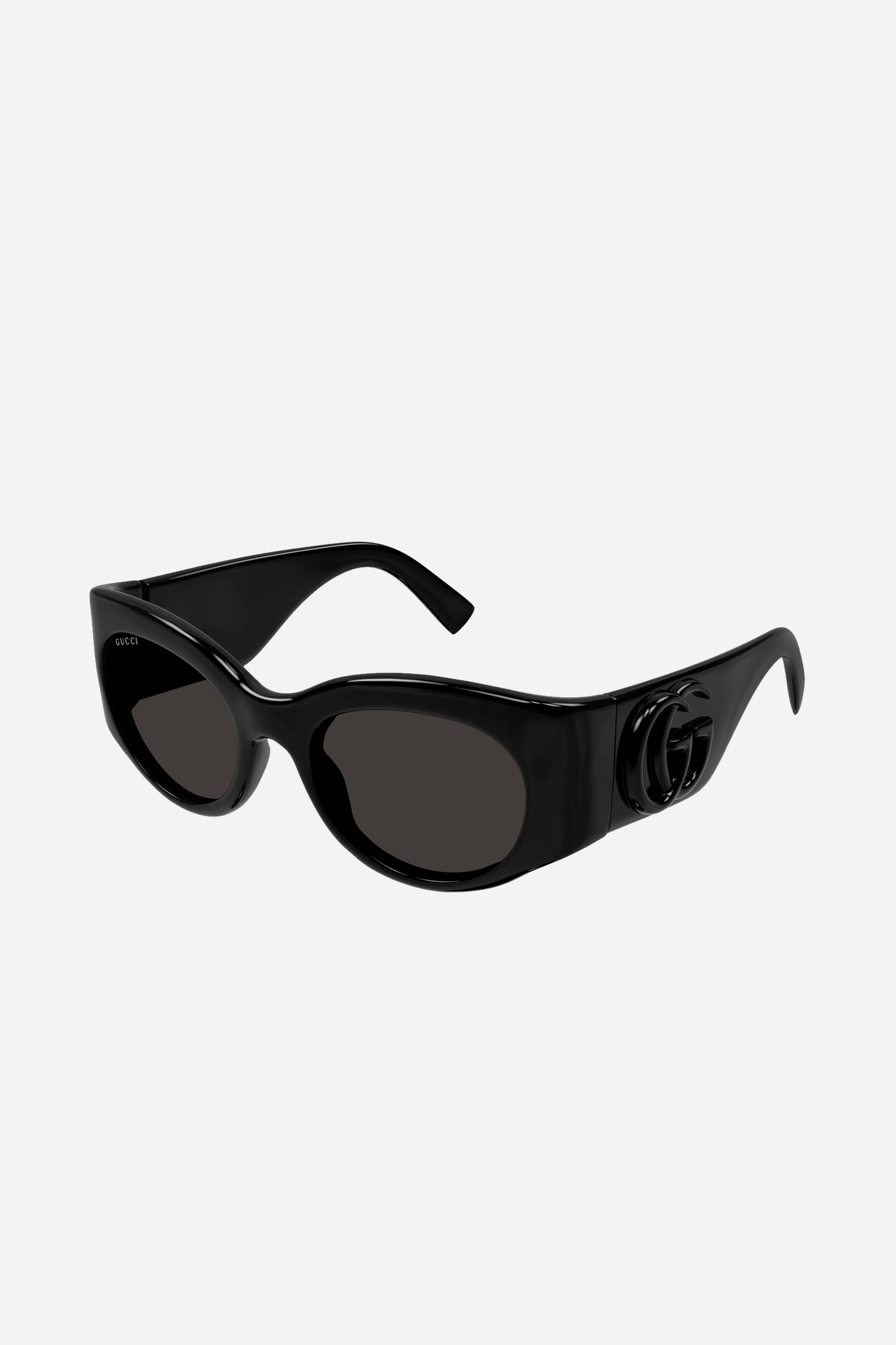 Gucci black round wrap sunglasses