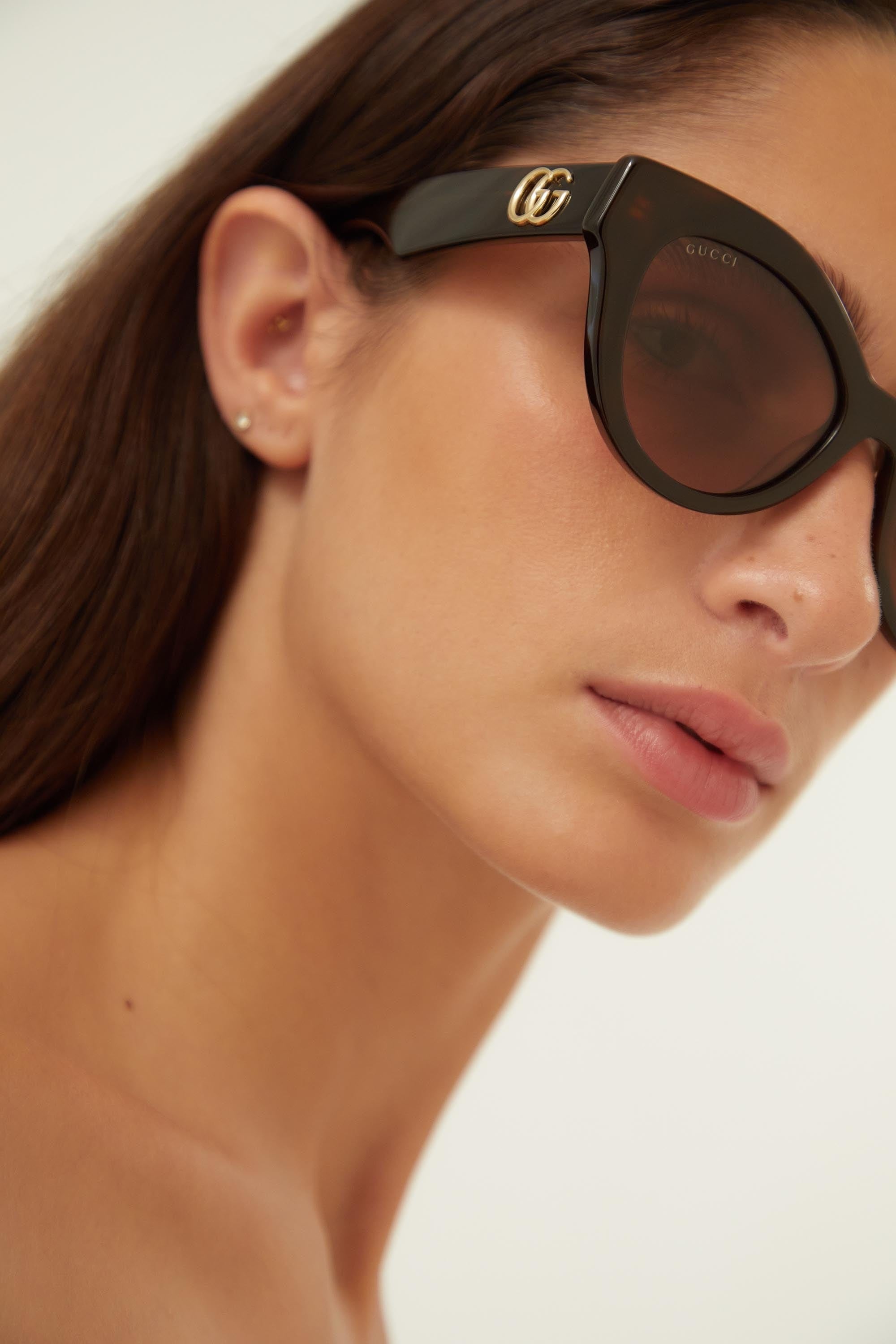 Gucci cat eye havana sunglasses