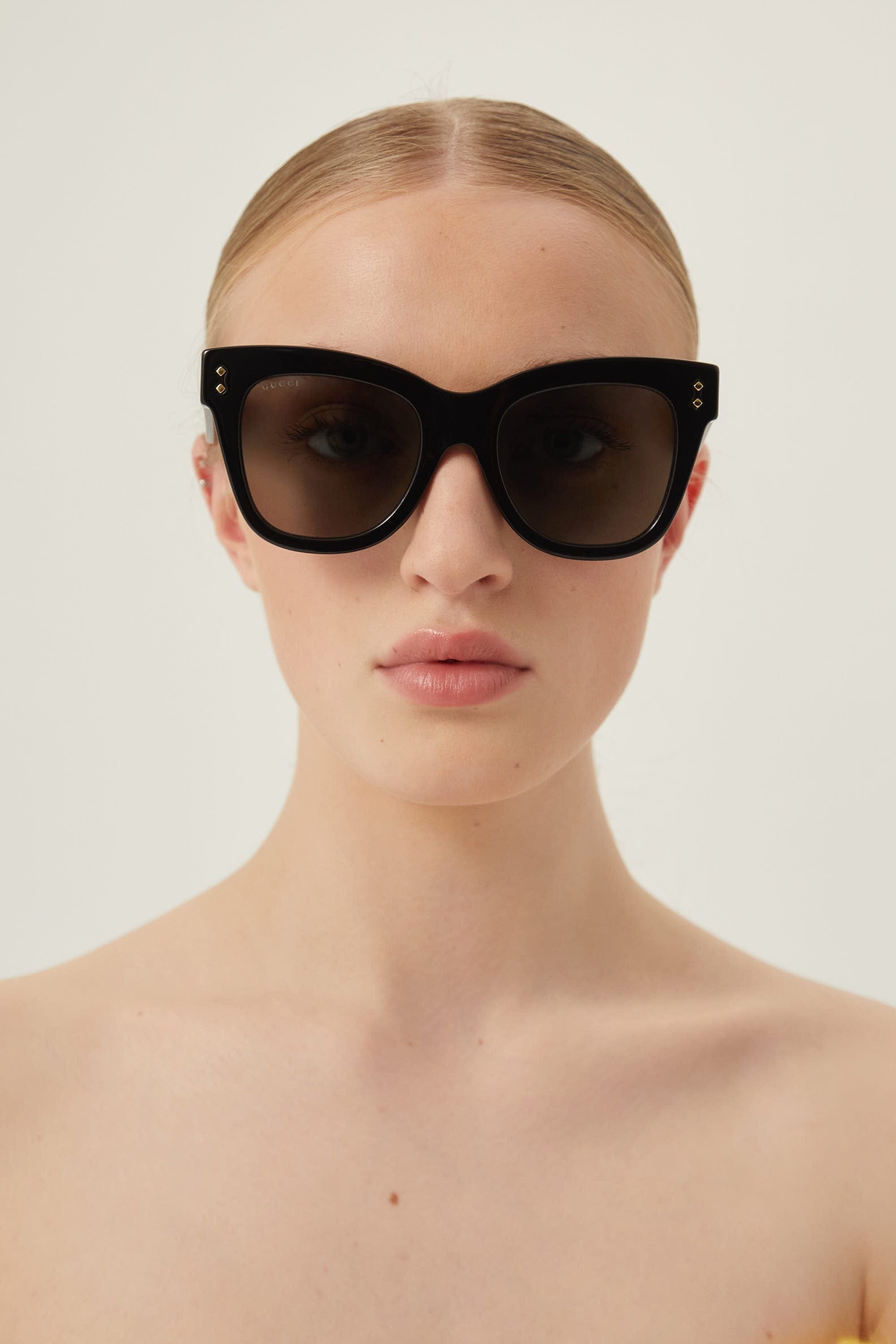 Gucci cat-eye black sunglasses