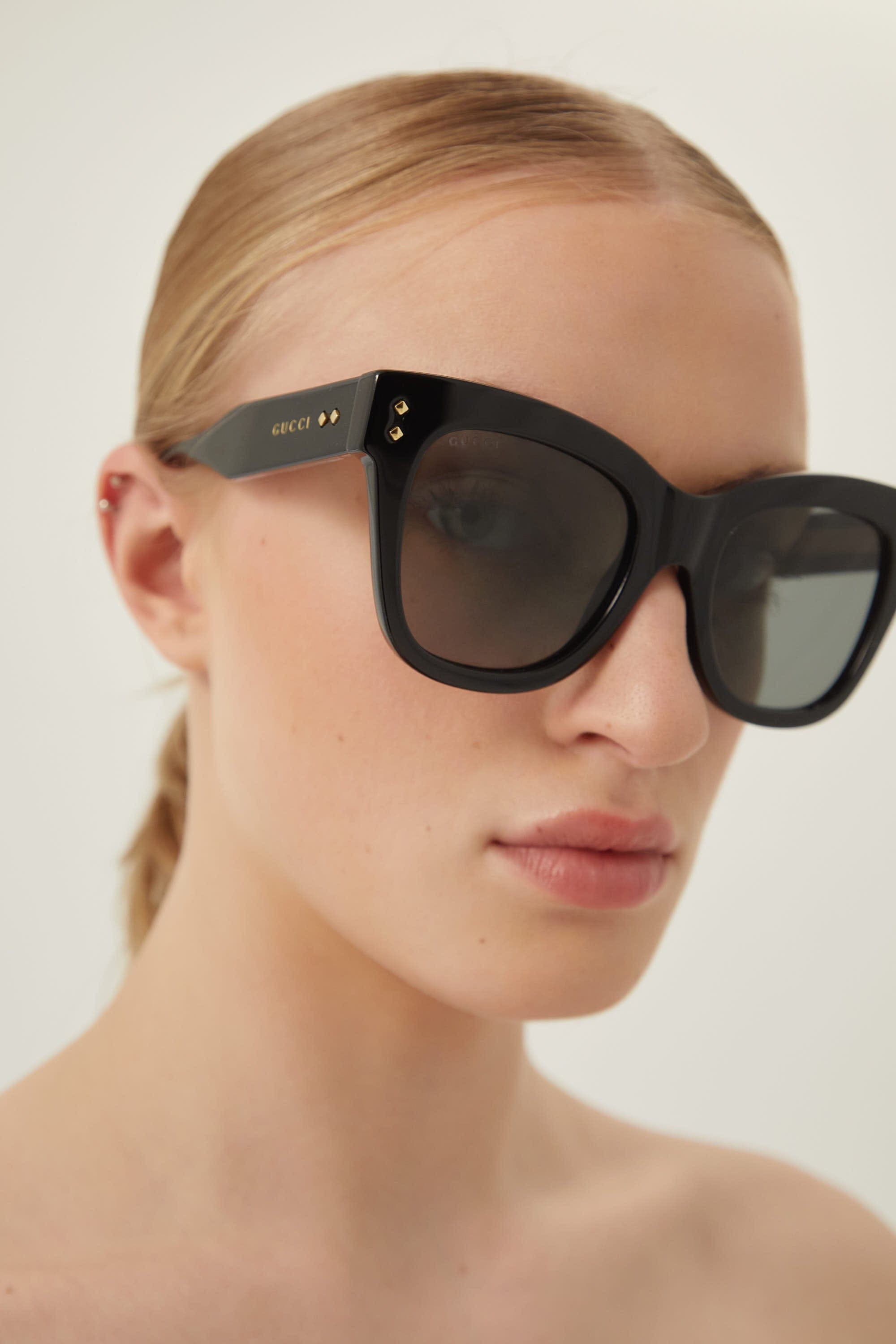 Gucci cat-eye black sunglasses