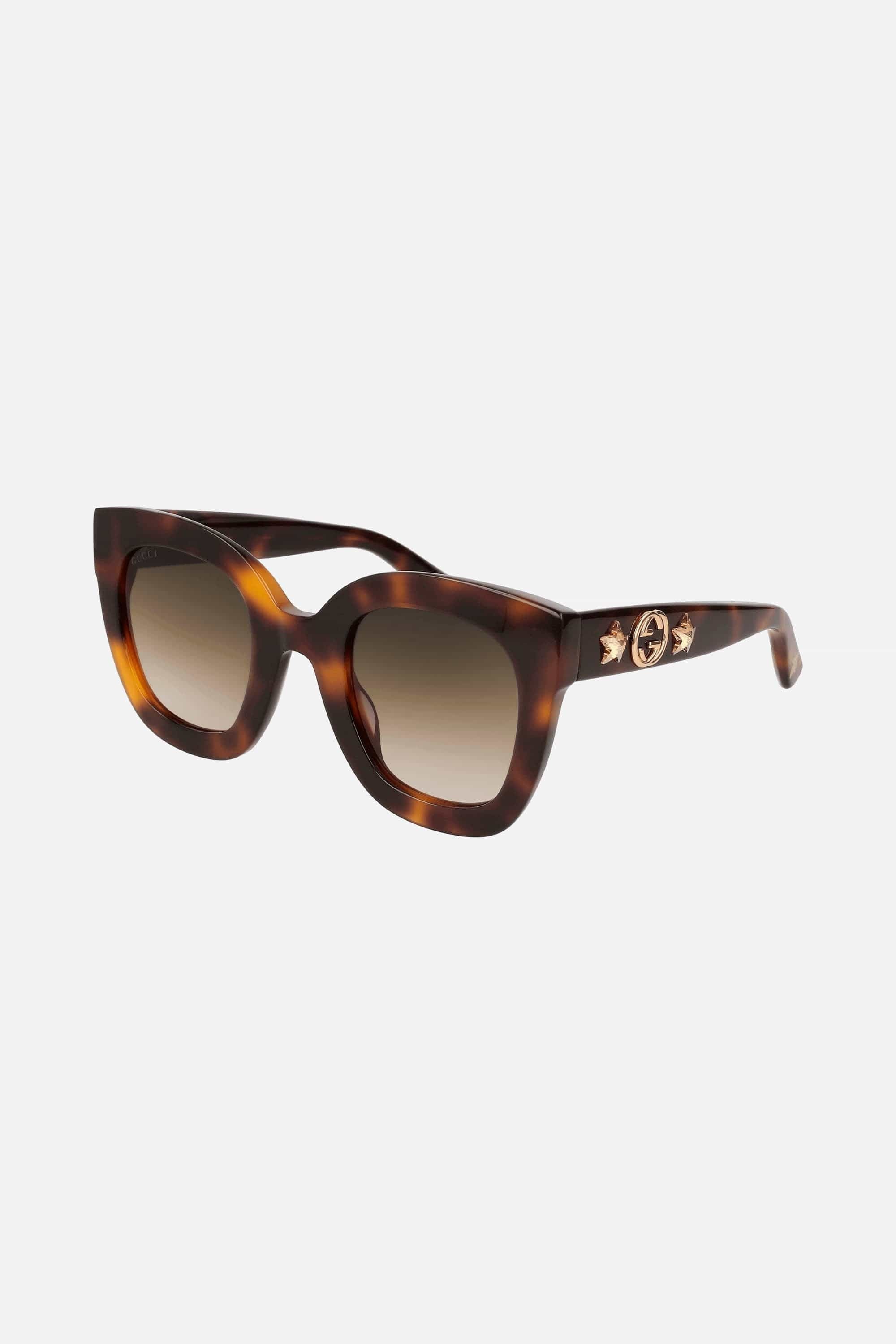 Gucci cat-eye femenine star havana sunglasses