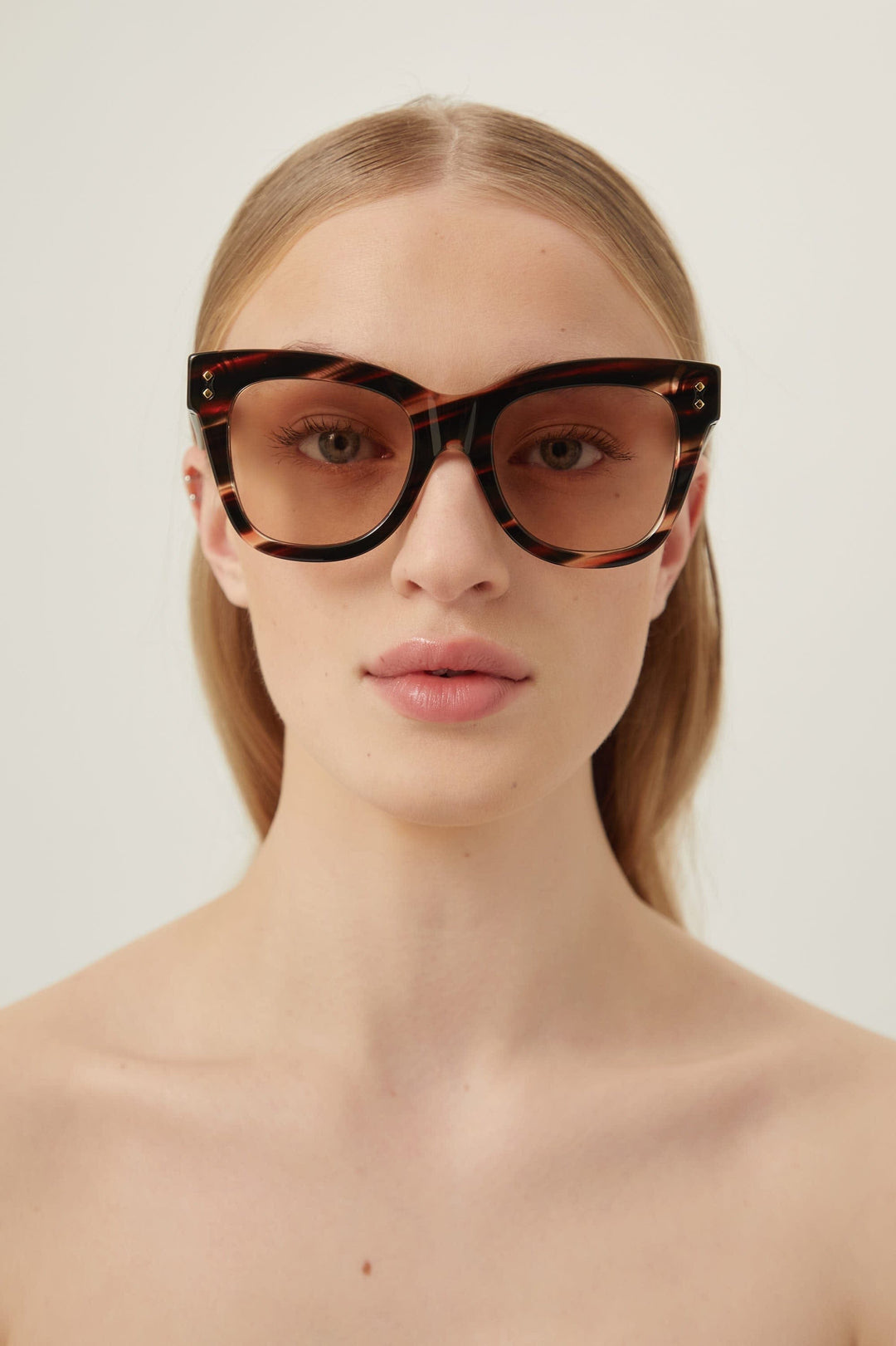 Gucci cat-eye havana sunglasses