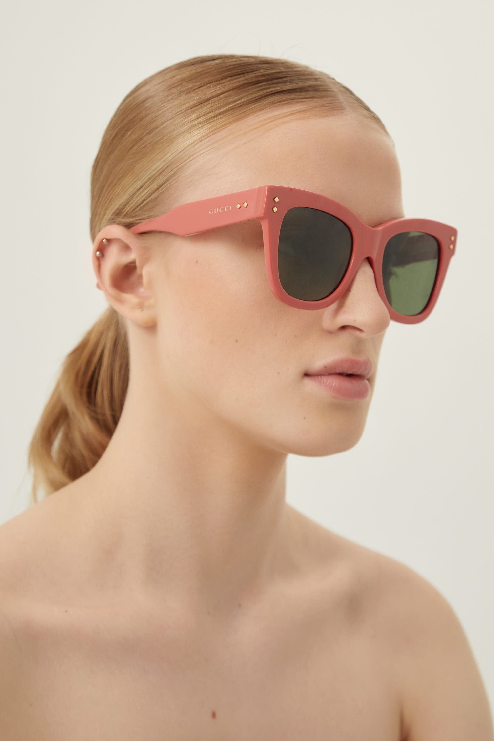 Gucci cat-eye pink sunglasses