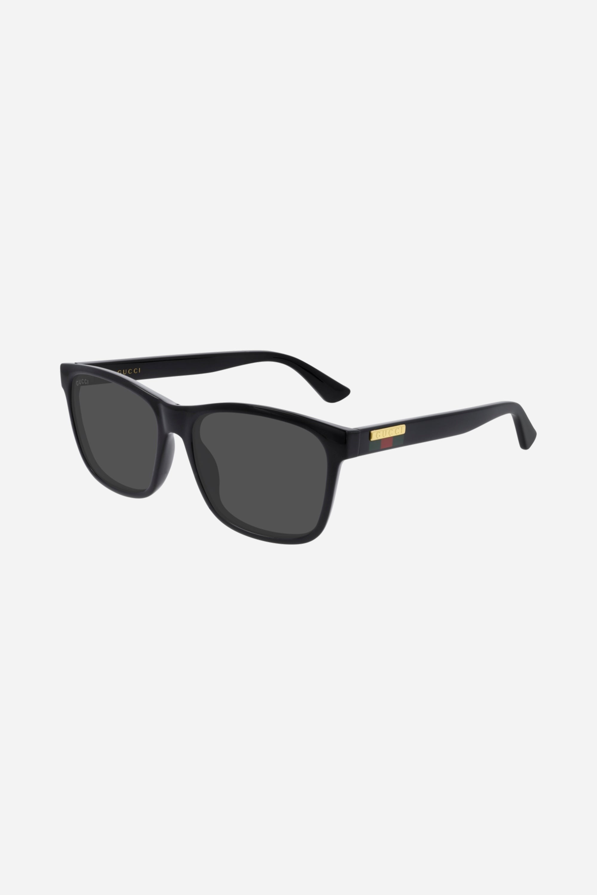 Gucci classic black rectangular men sunglasses