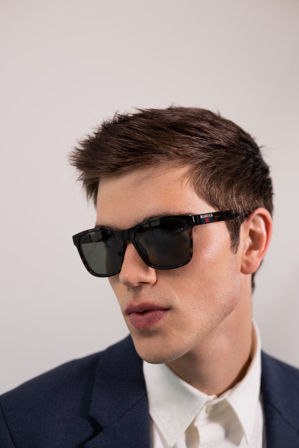 Gucci classic rectangular men sunglasses