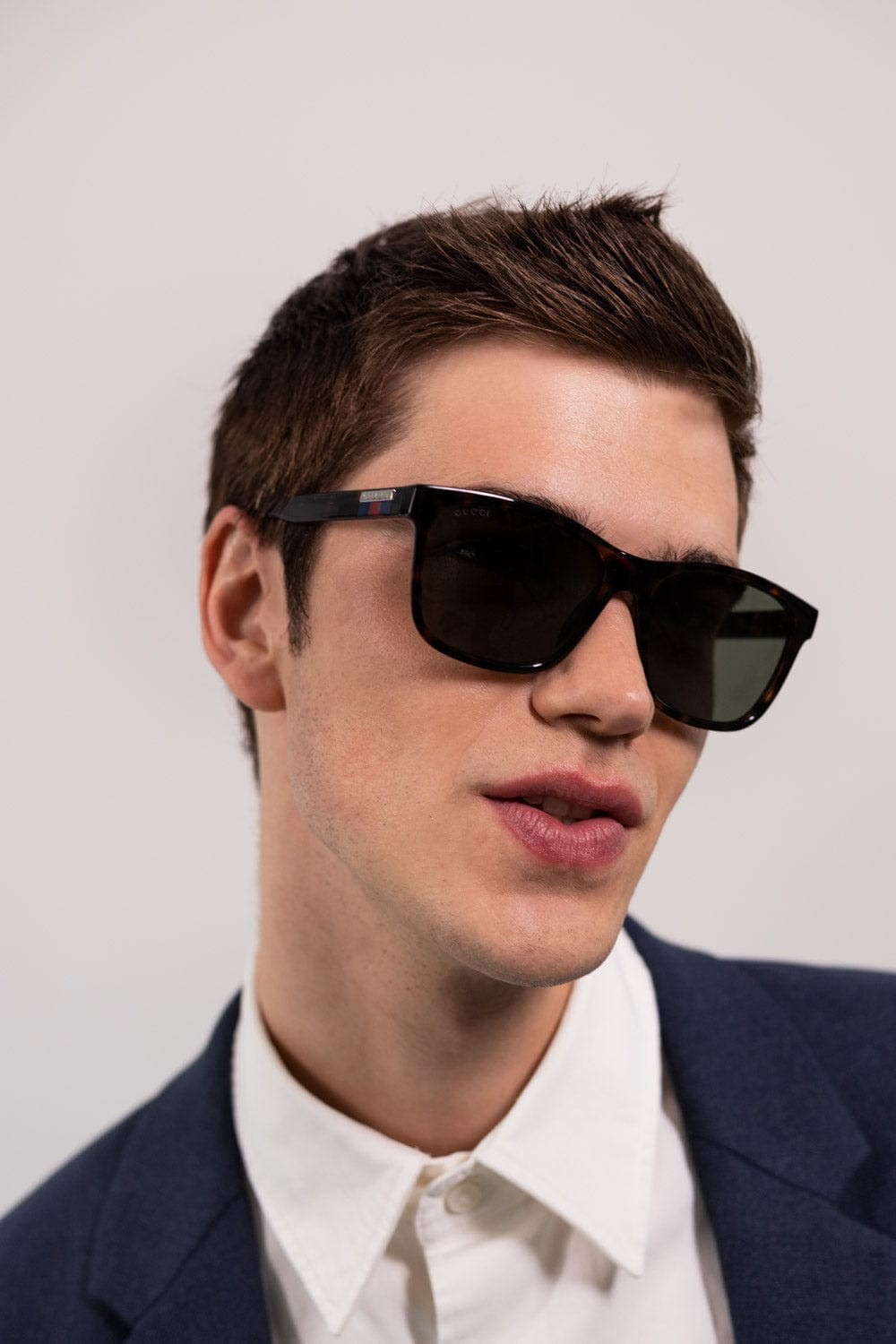 Gucci classic rectangular men sunglasses