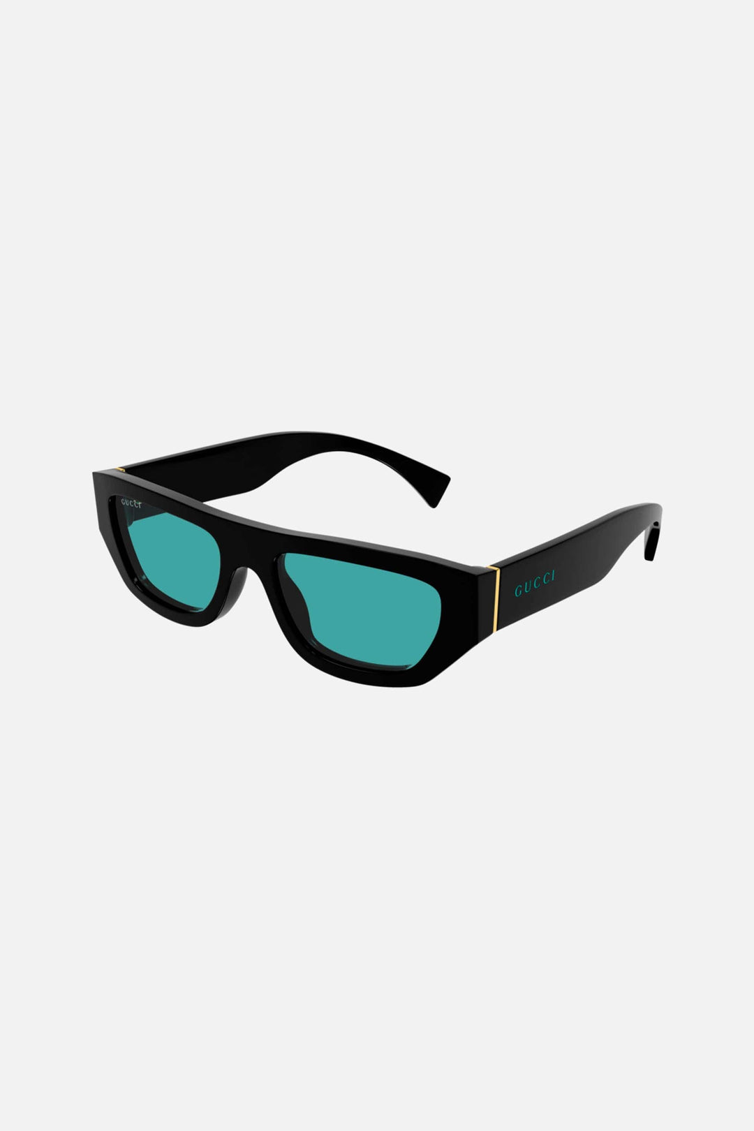 Gucci flat top black and blue sunglasses