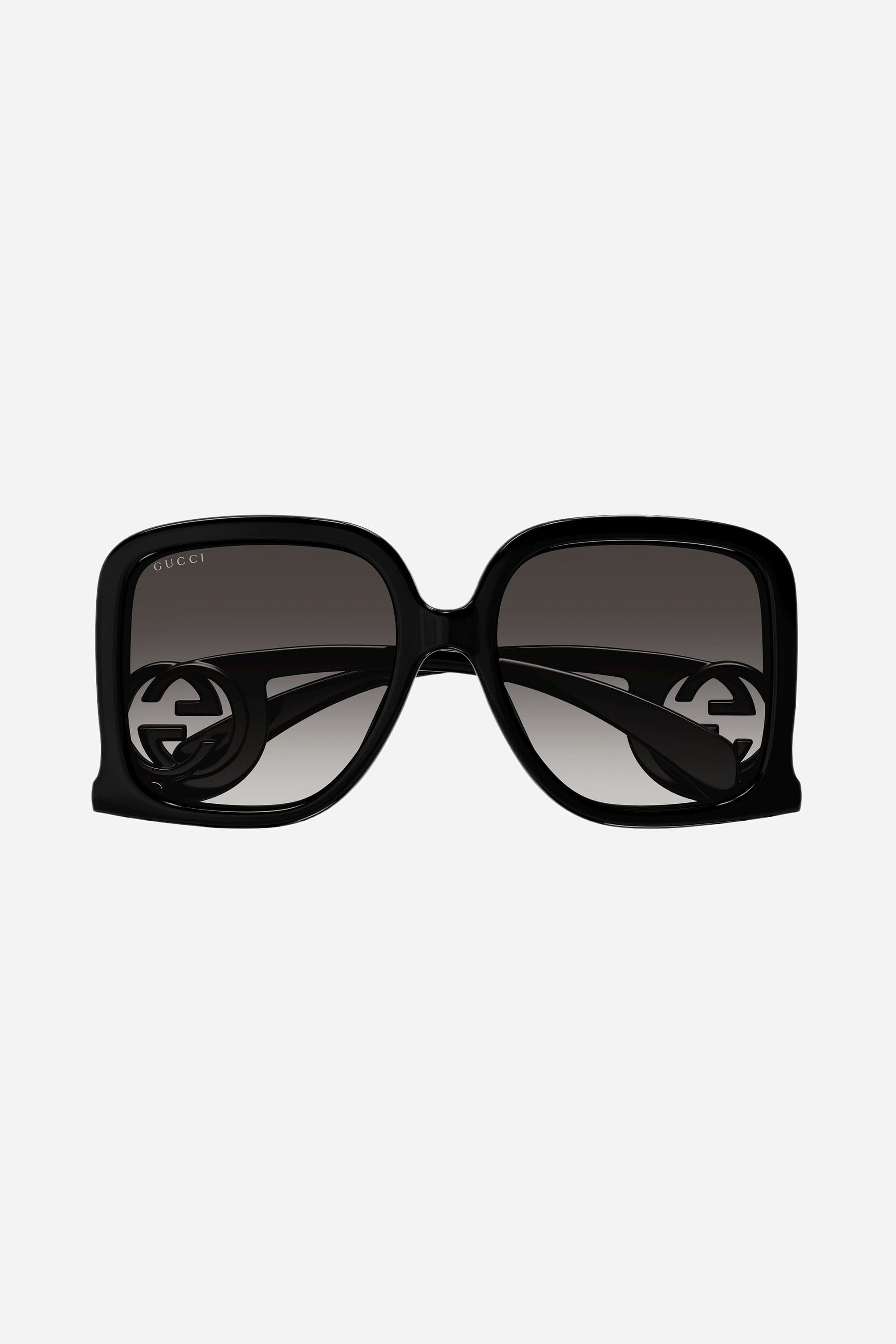 Gucci GG1326S black butterfly shape sunglasses