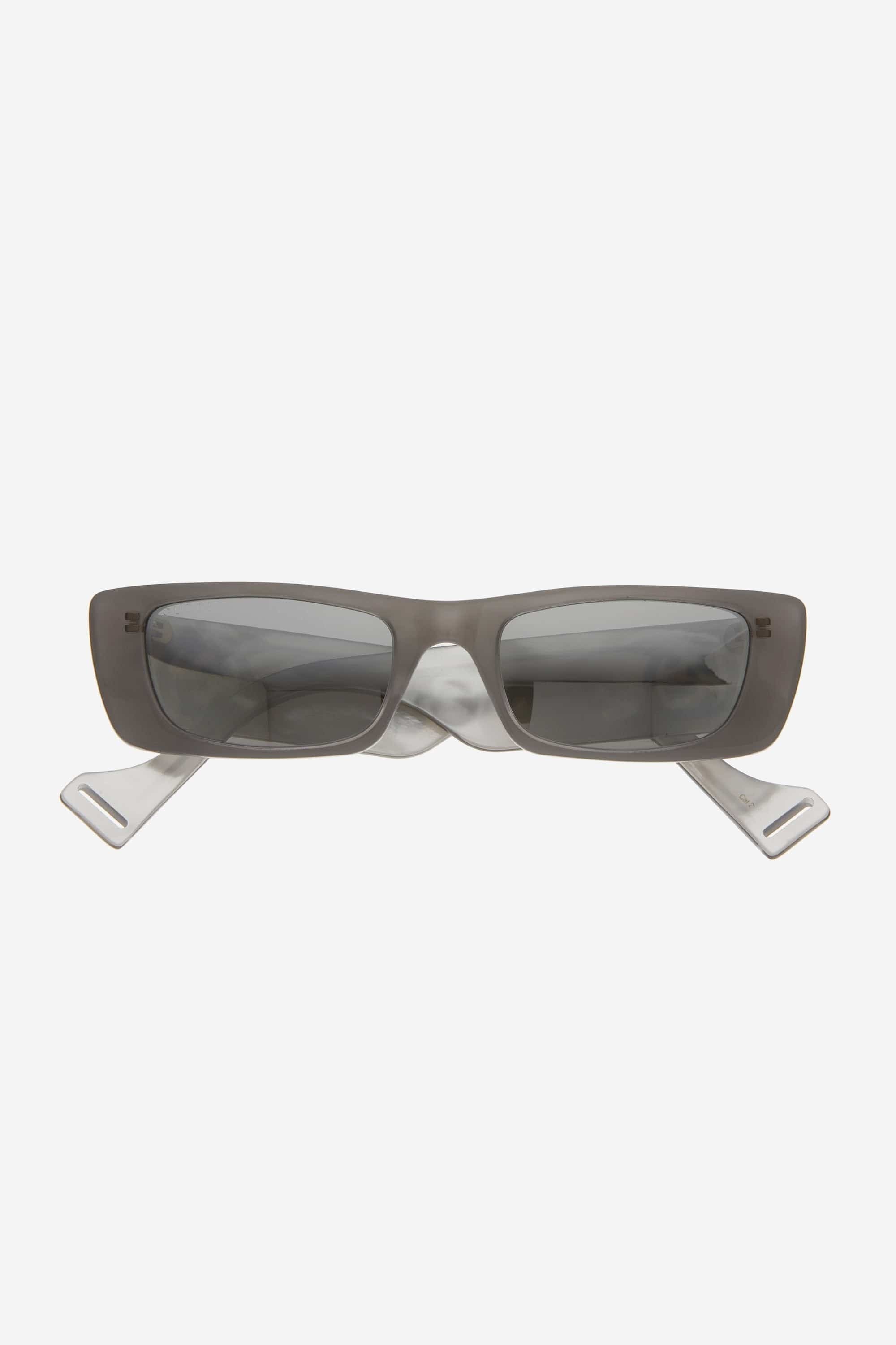 Gucci grey rectangular female sunglasses