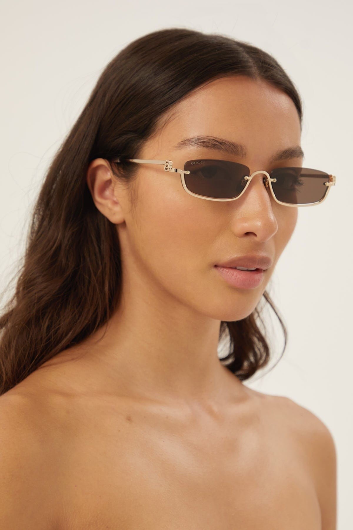 Gucci micro metal sunglasses