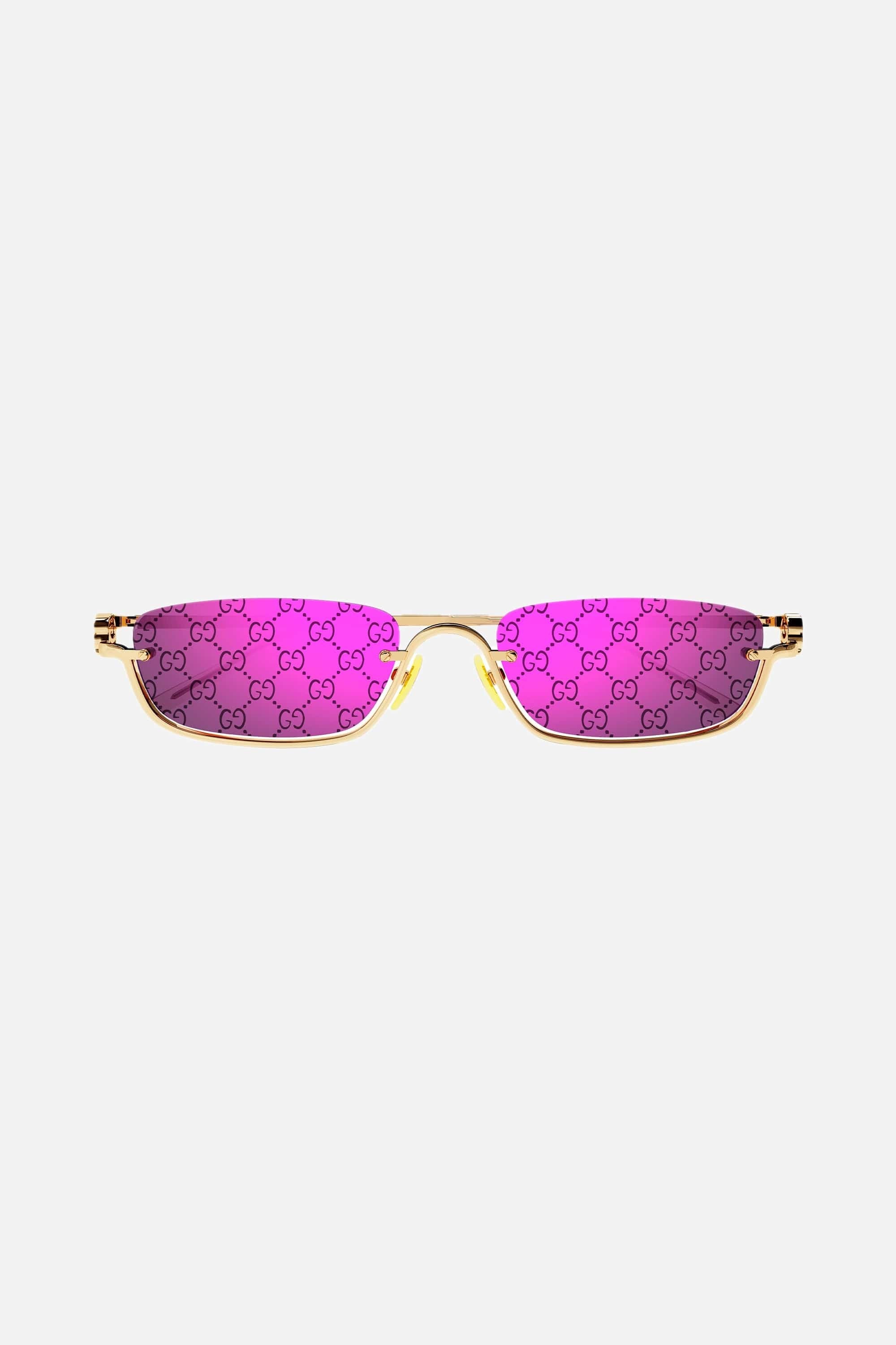 Gucci micro metal sunglasses with GG lenses