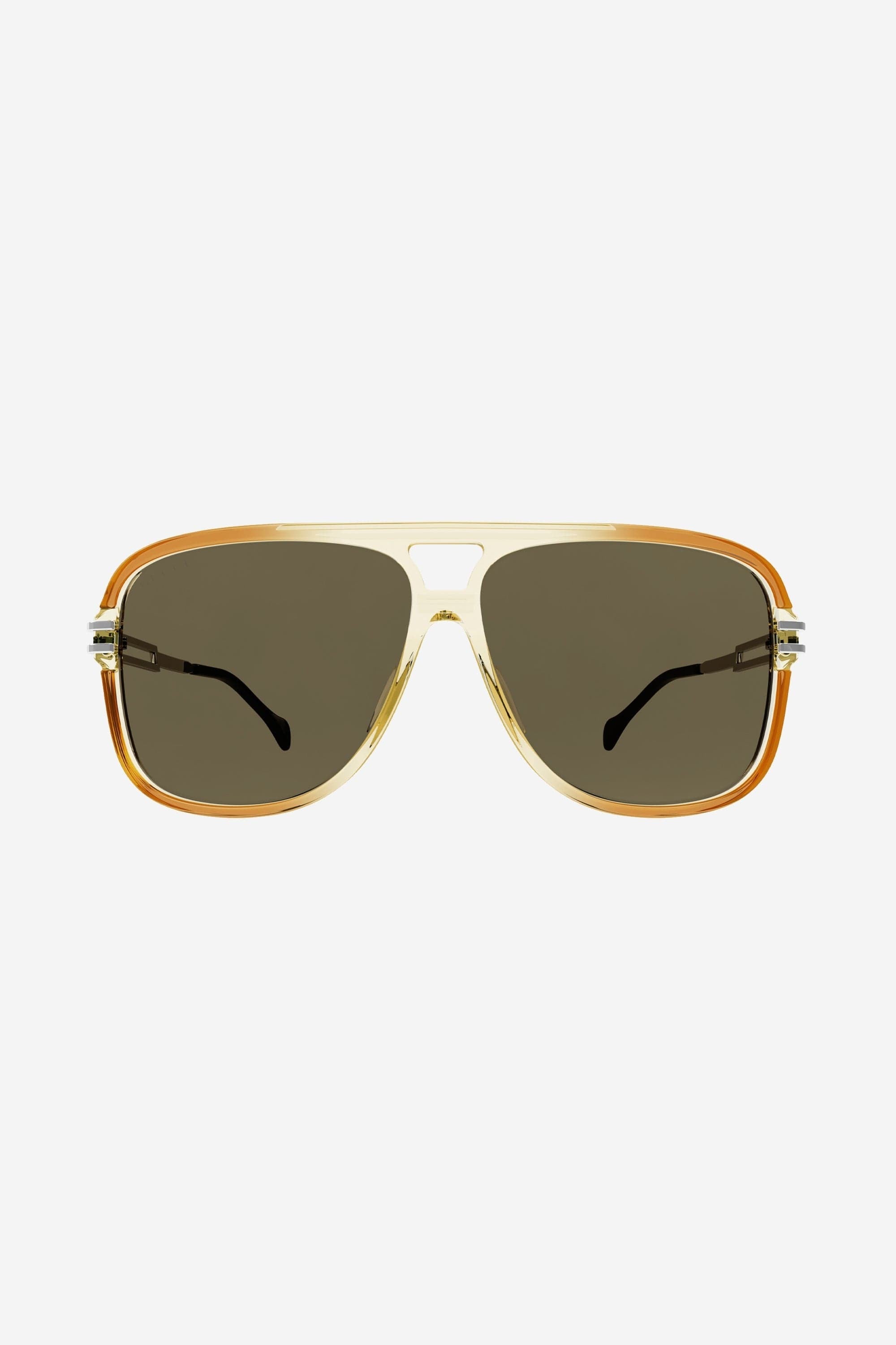 Gucci oversize caravan shape sunglasses