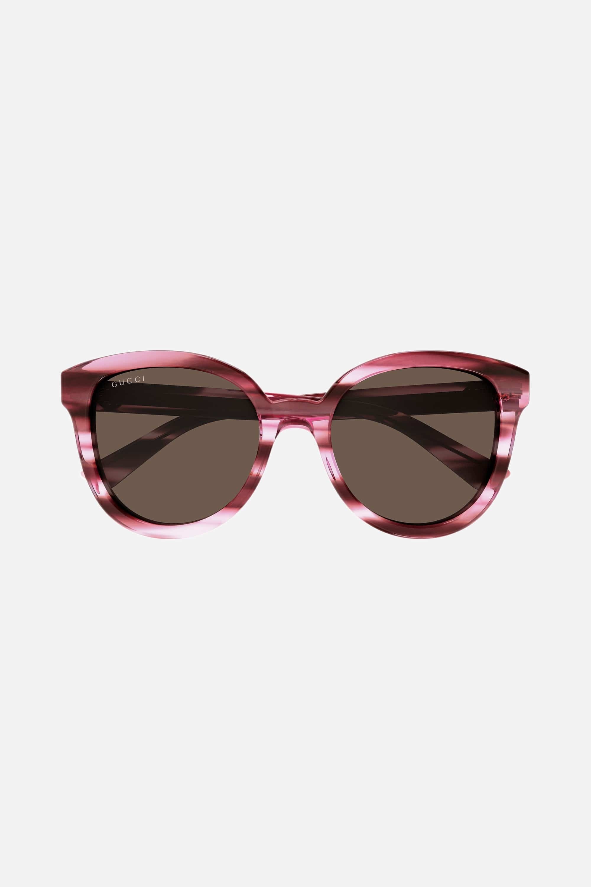 Gucci oversize cat eye round pink sunglasses