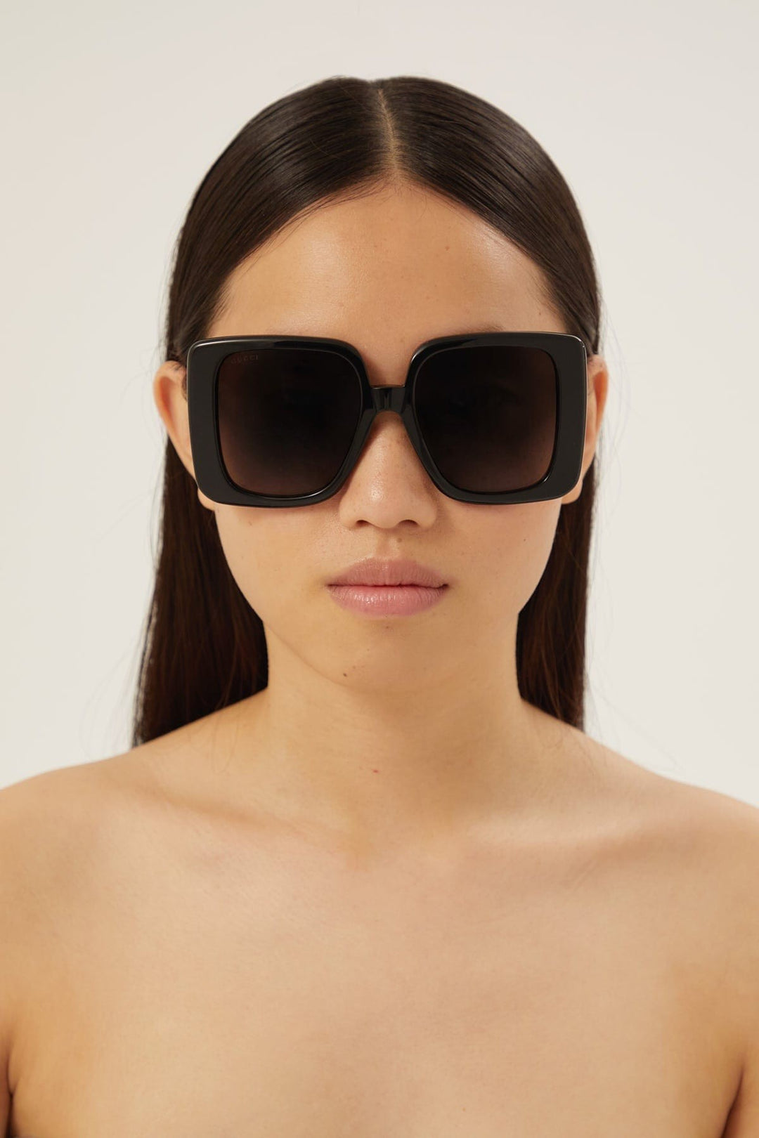 Gucci oversize square black sunglasses