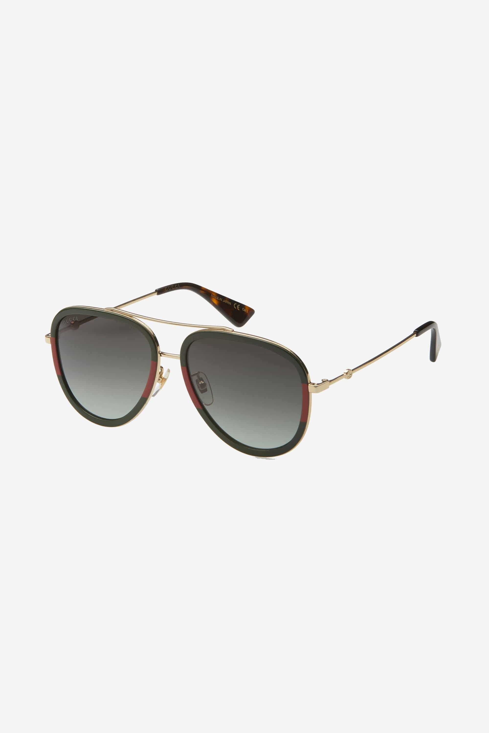 Gucci pilot sunglasses featuring front web