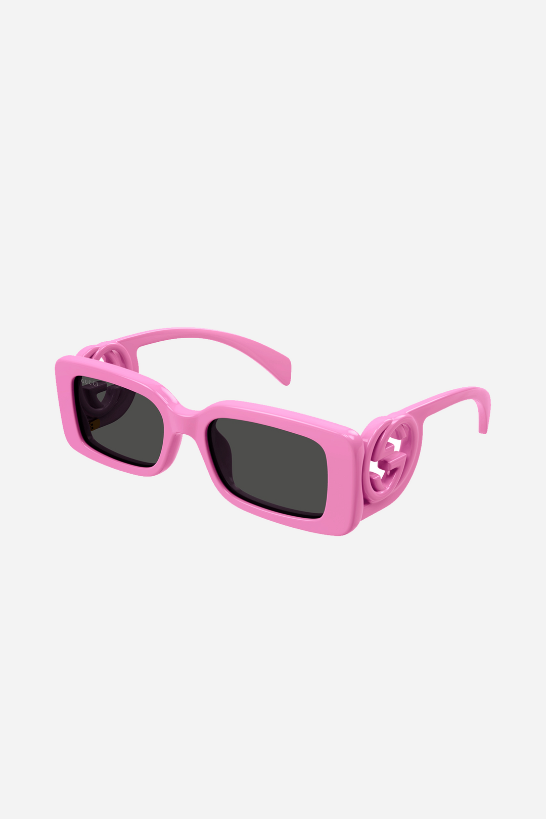 Gucci pink bold rectangular sunglasses