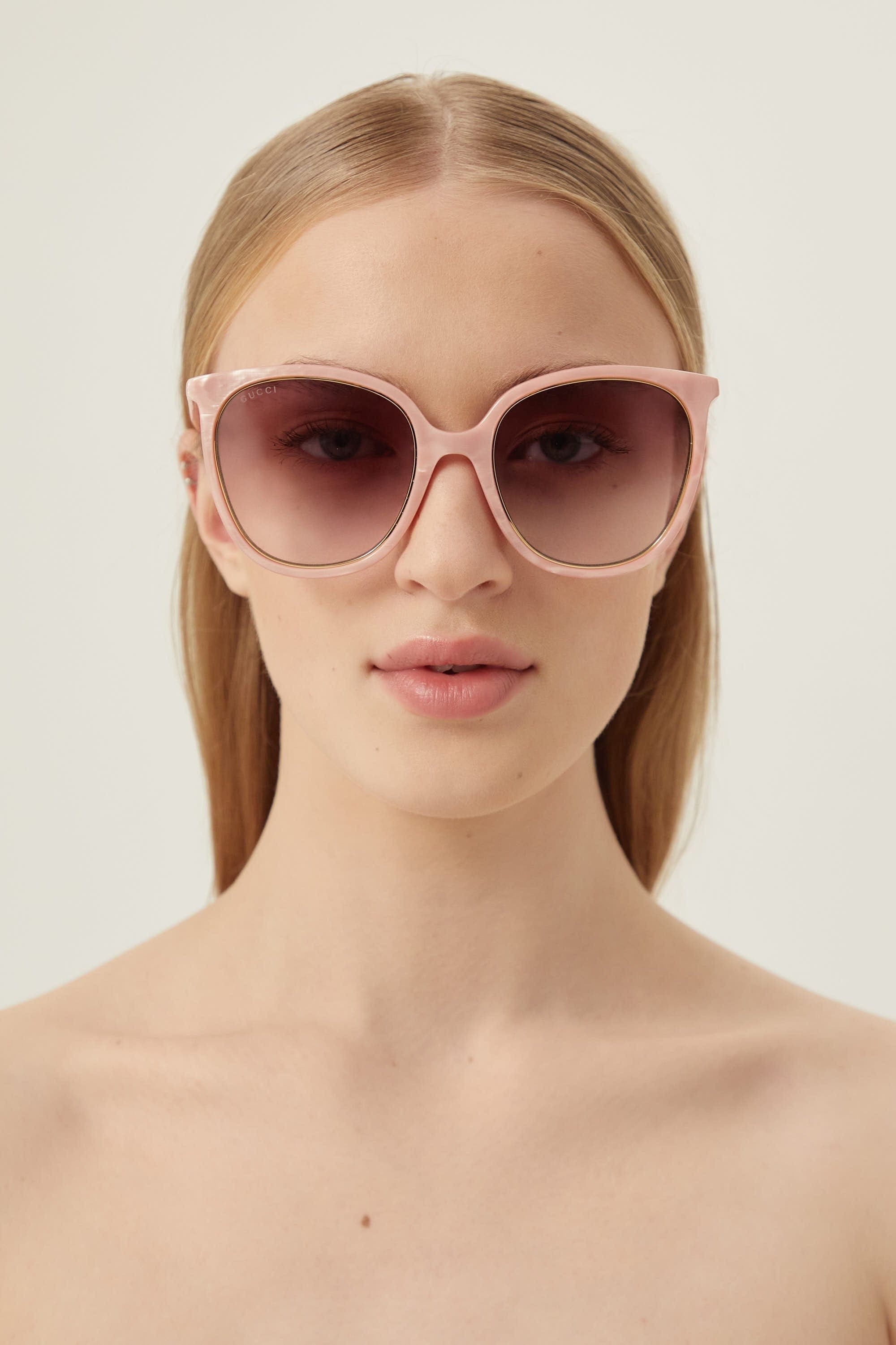 Gucci pink cat-eye sunglasses