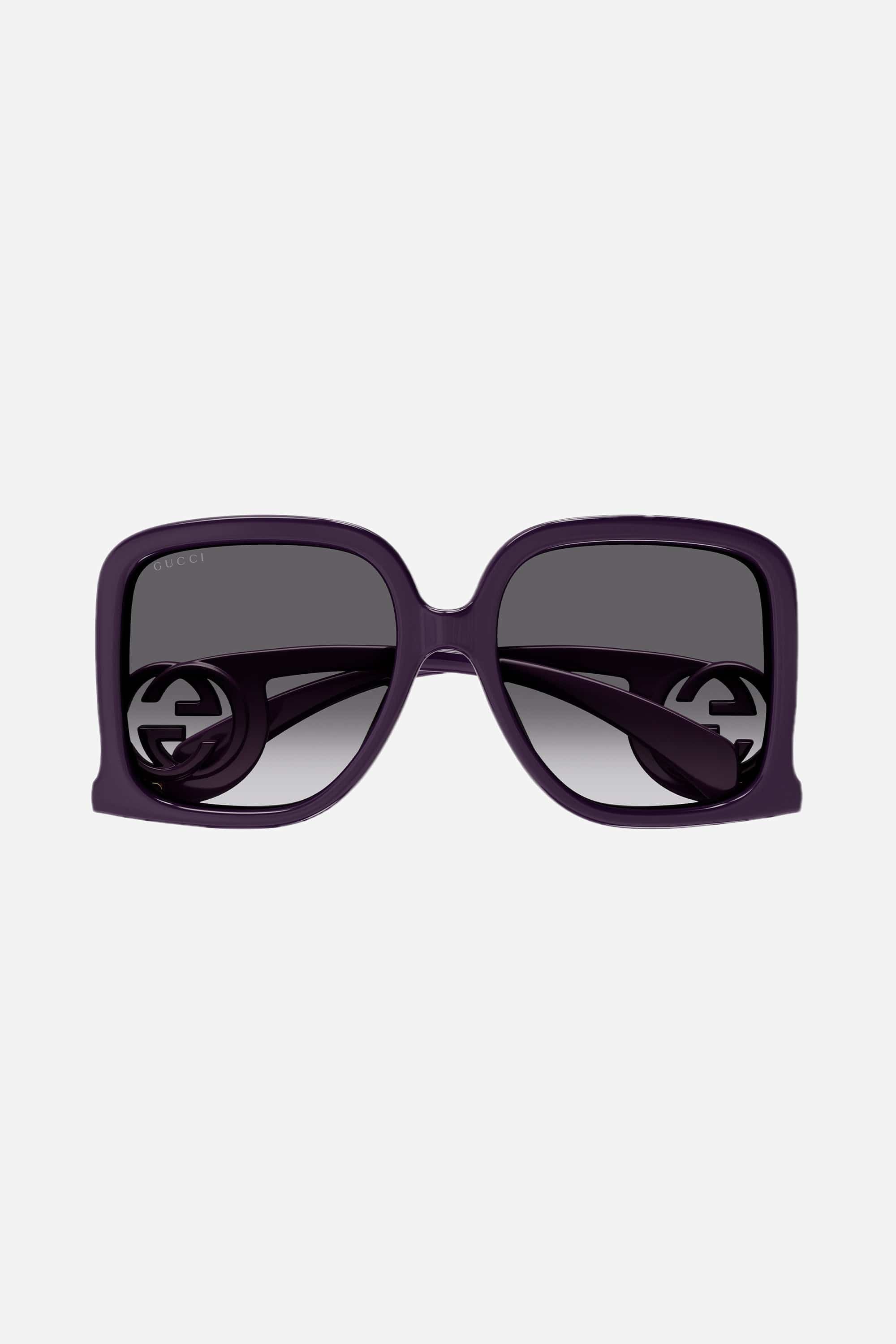 Gucci purple butterfly shape sunglasses