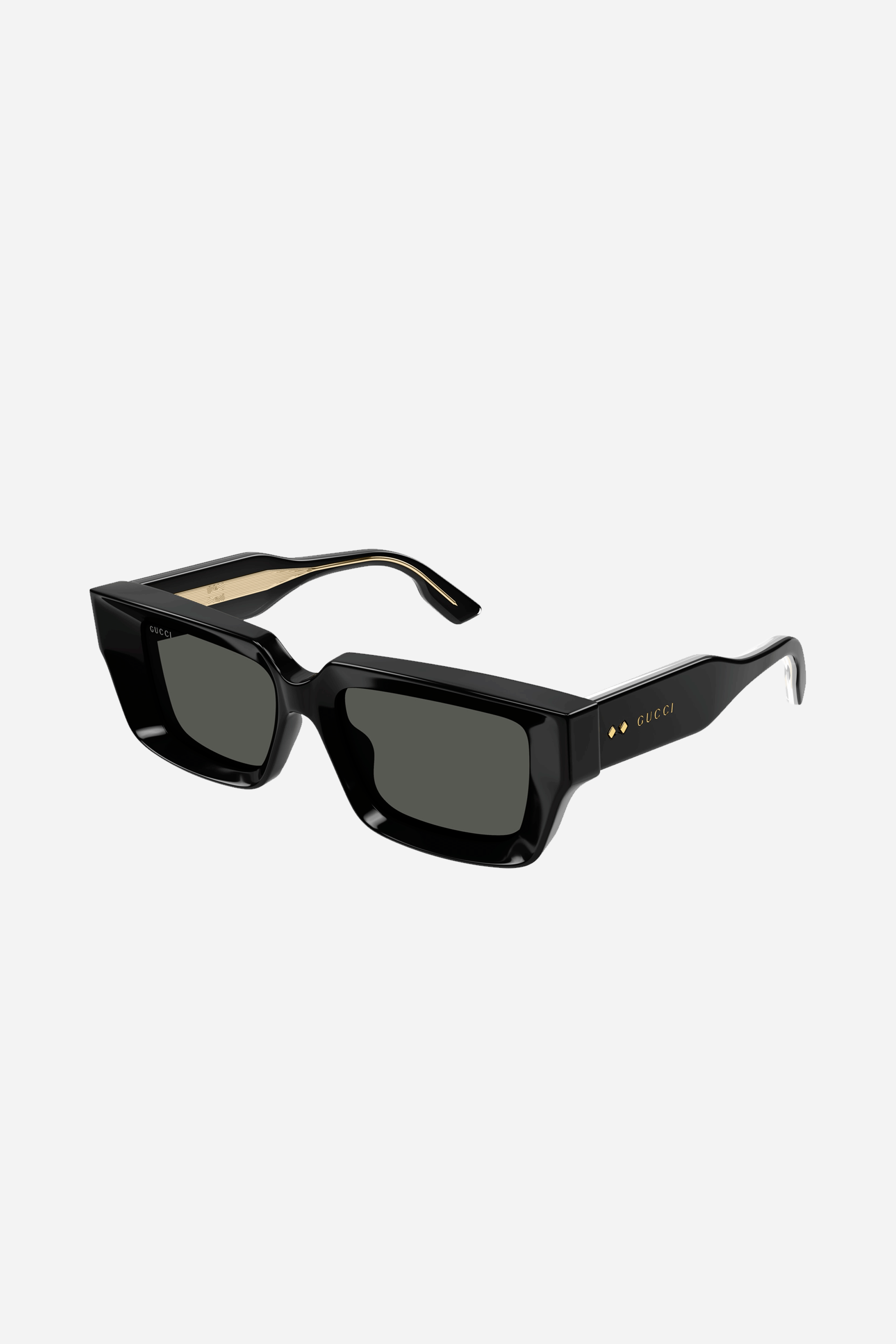 Gucci rectangular black sunglasses