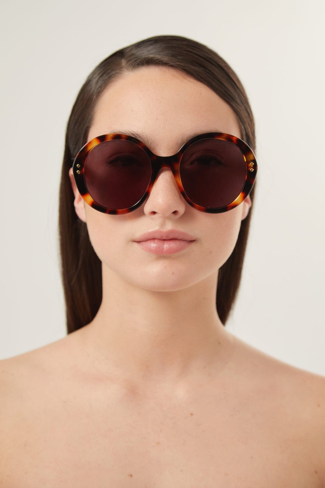 Gucci round havana sunglasses