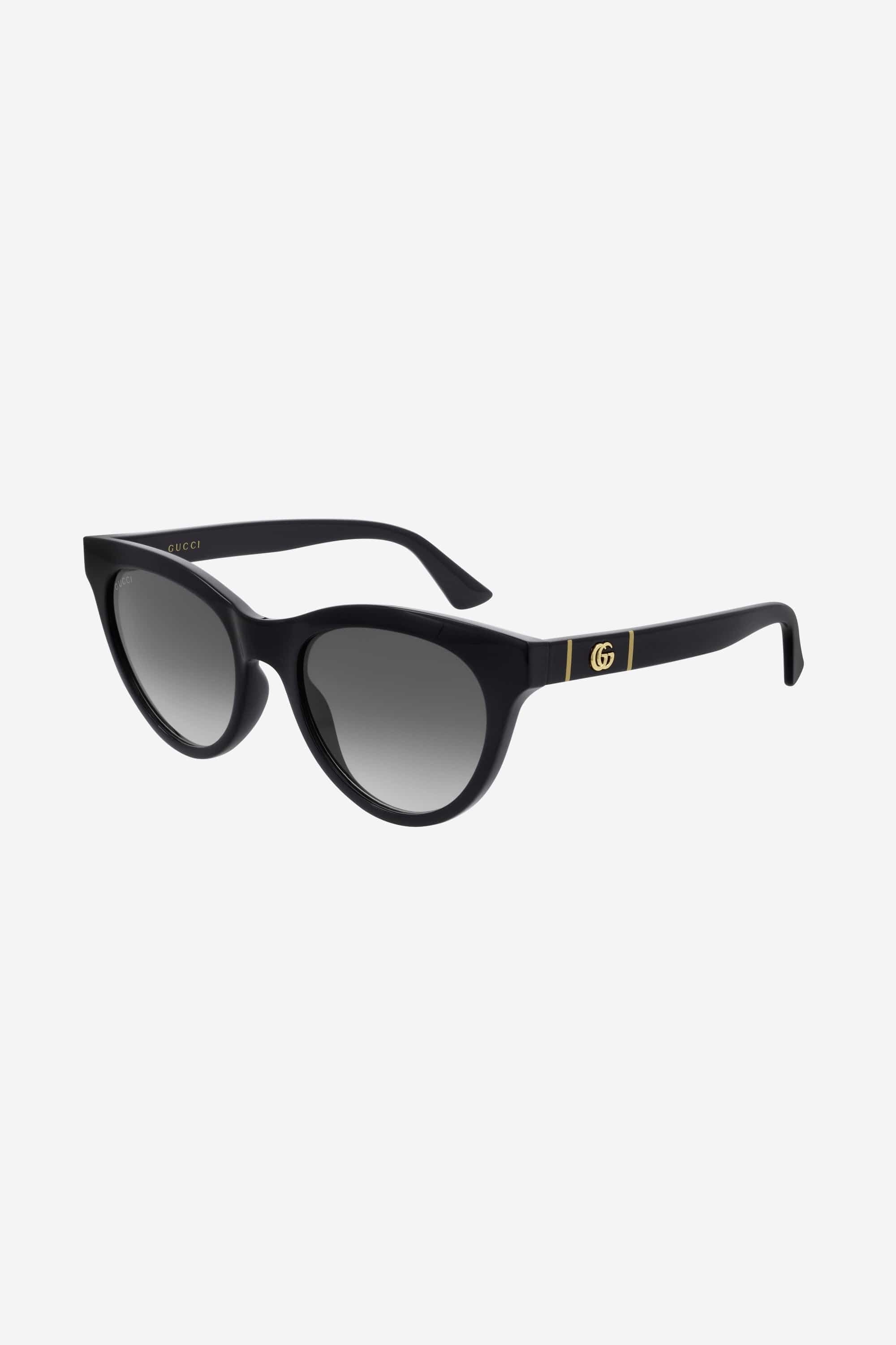 Gucci soft cat-eye femenine black sunglasses