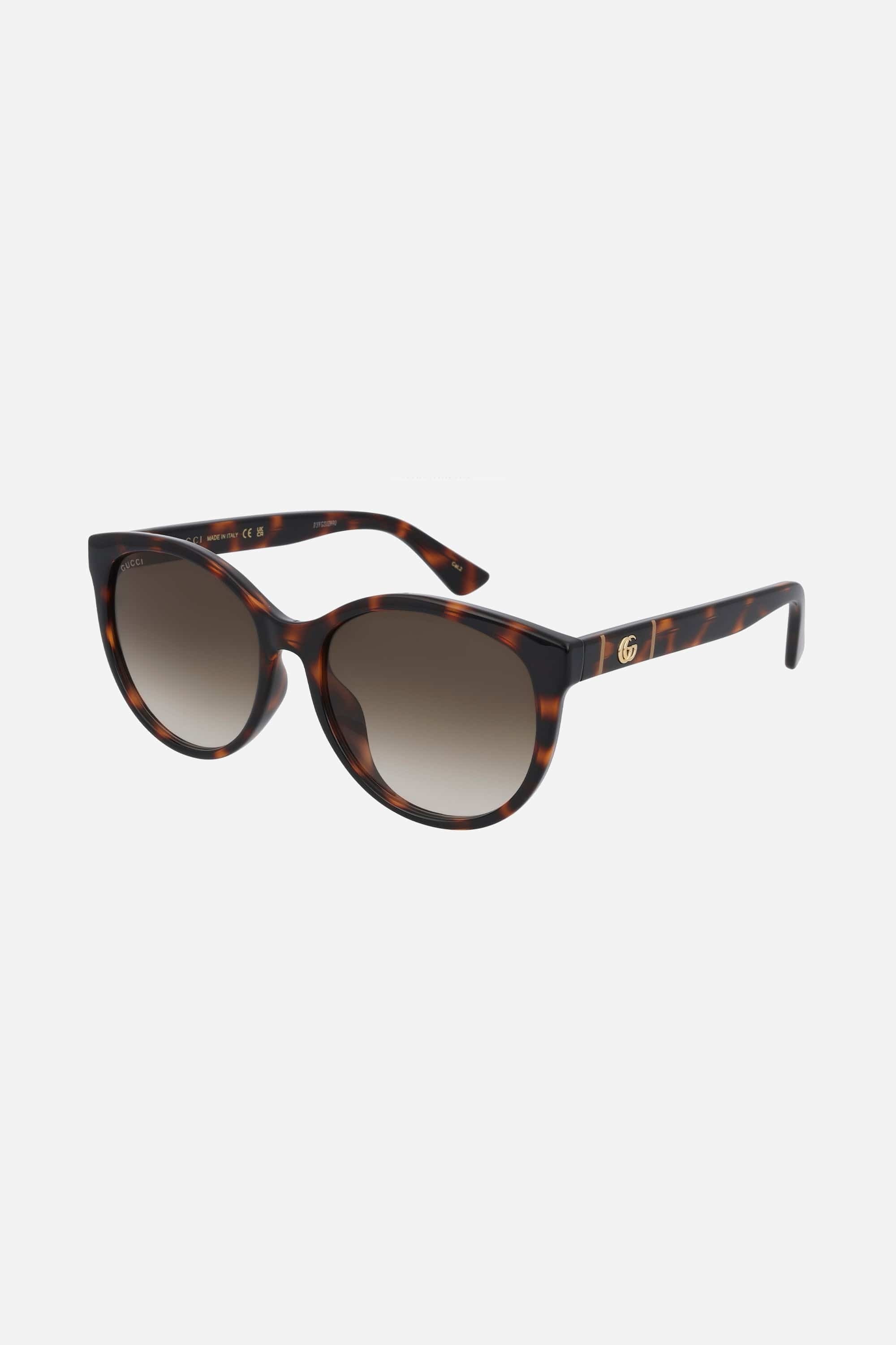 Gucci soft cat-eye havana sunglasses