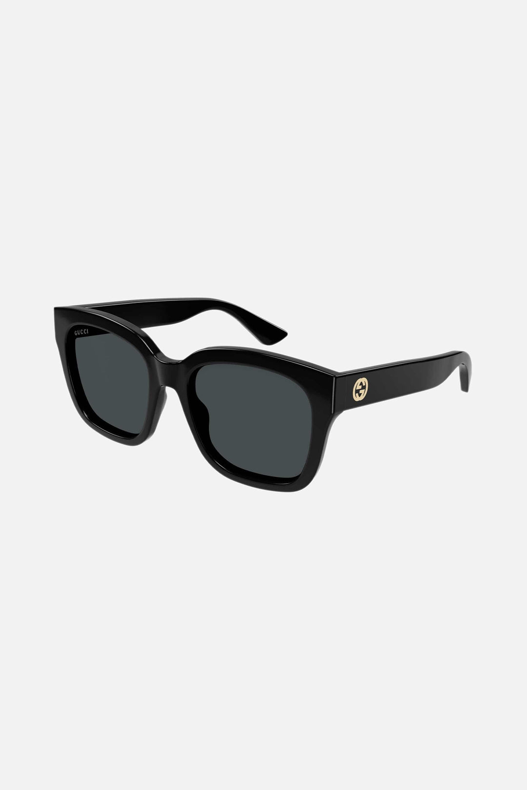 Gucci squared black acetate sunglasses