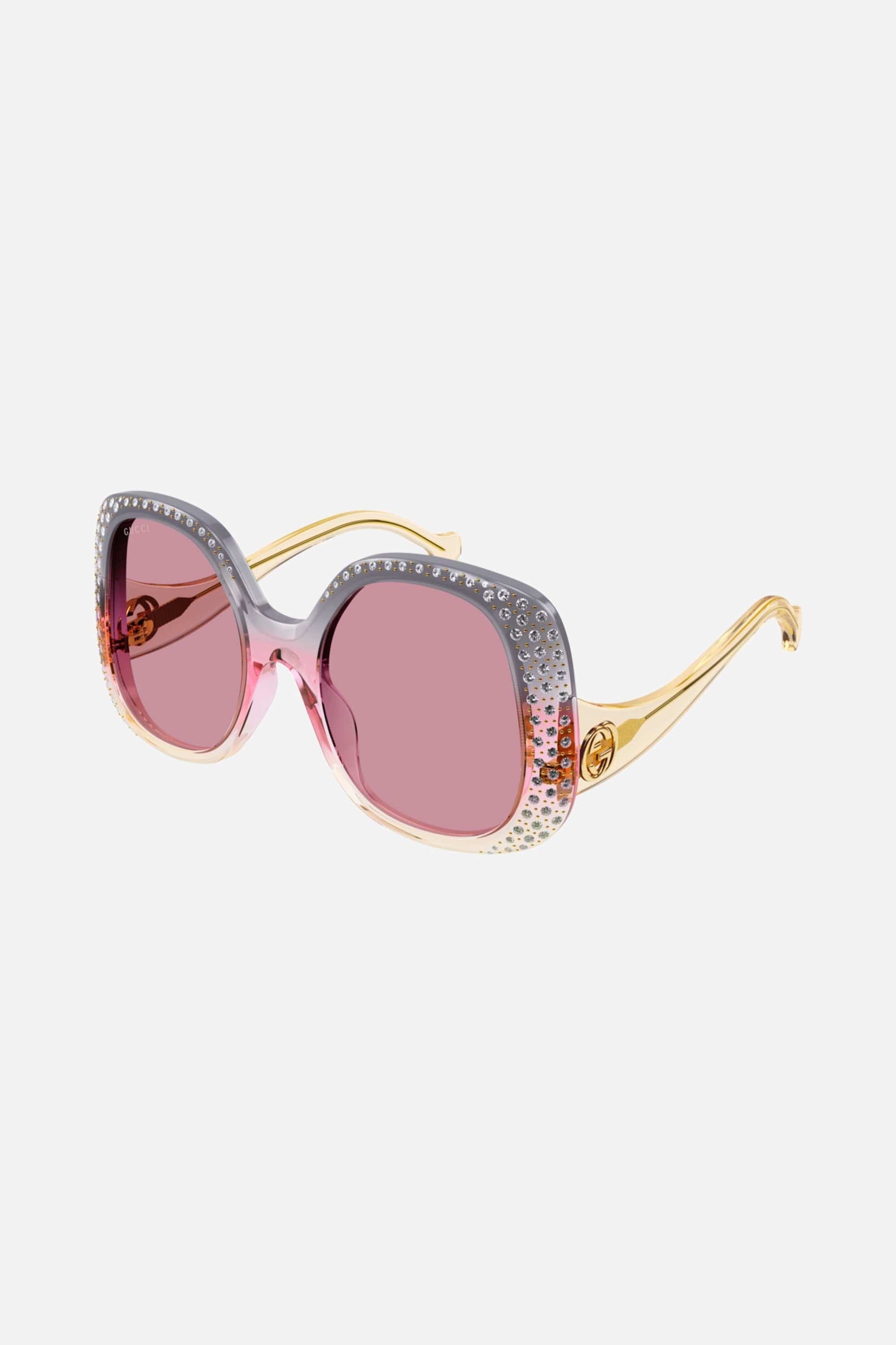 Gucci vintage look sunglasses with Swarovski