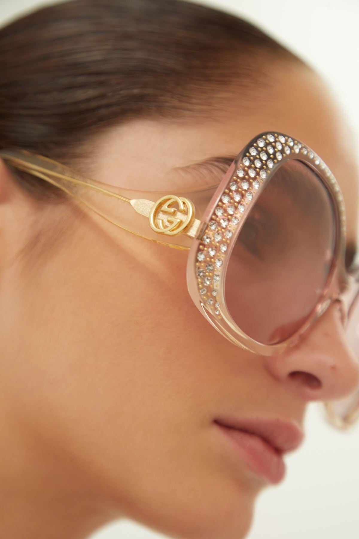 Gucci vintage look sunglasses with Swarovski