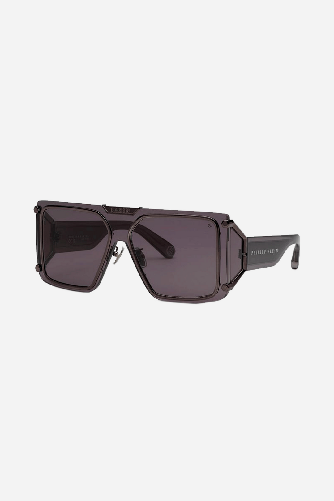 Philipp Plein black mask sunglasses