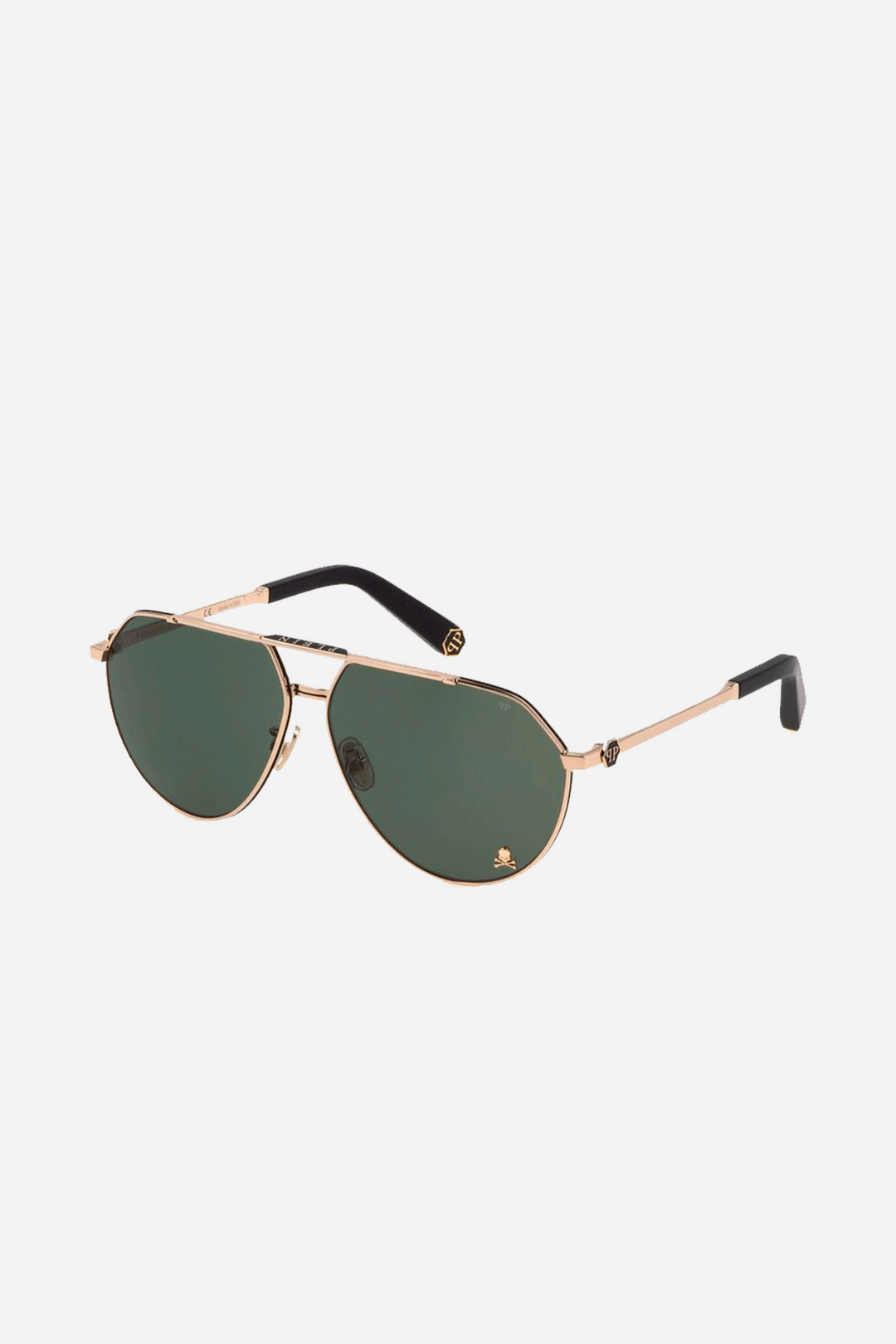 Philipp Plein pilot oversized gold sunglasses